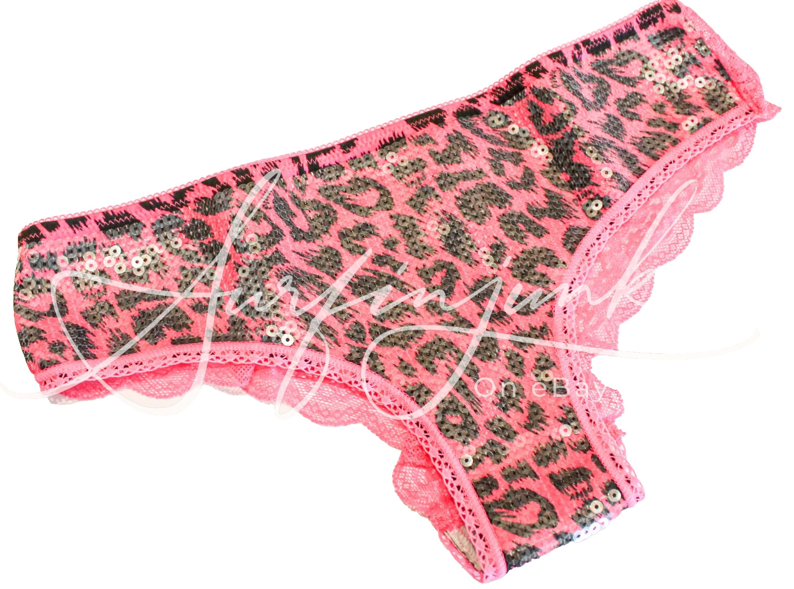 Victoria’s Secret Vintage Panties Panty Small Low Rise Lace Back Hipster Sequin