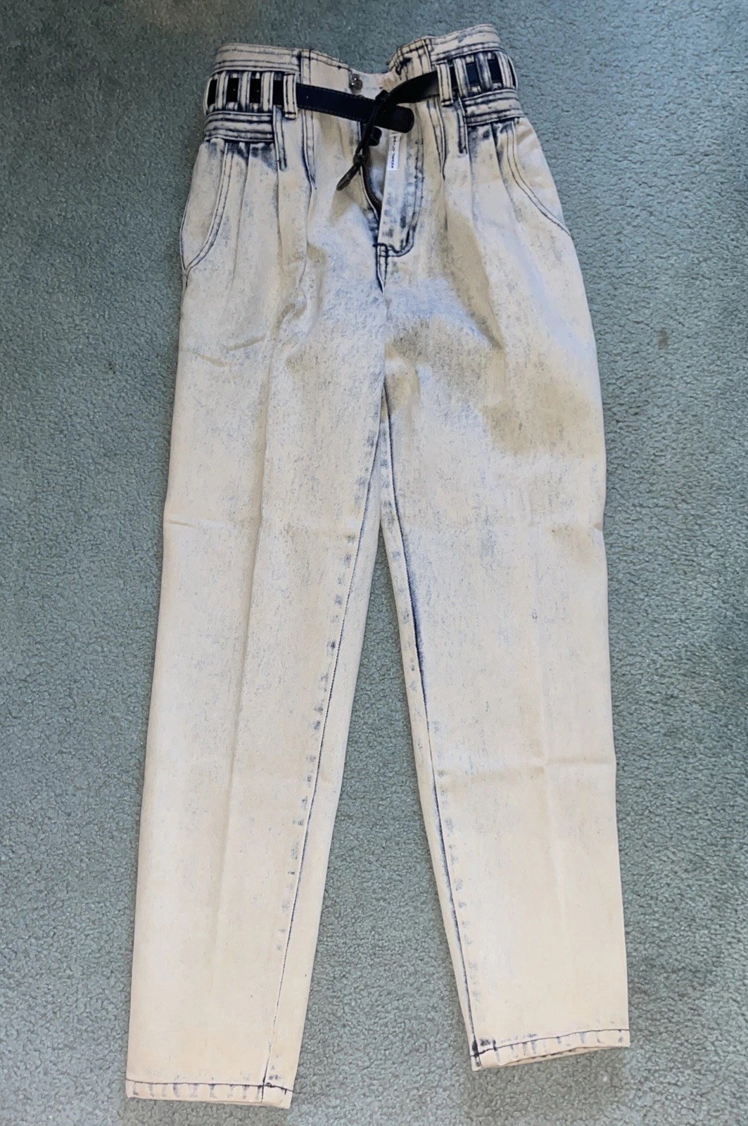 Womens Vintage Faded 80’S Anti Basic Daily Jeans High Rise Sz7/8 Big Belt Loops