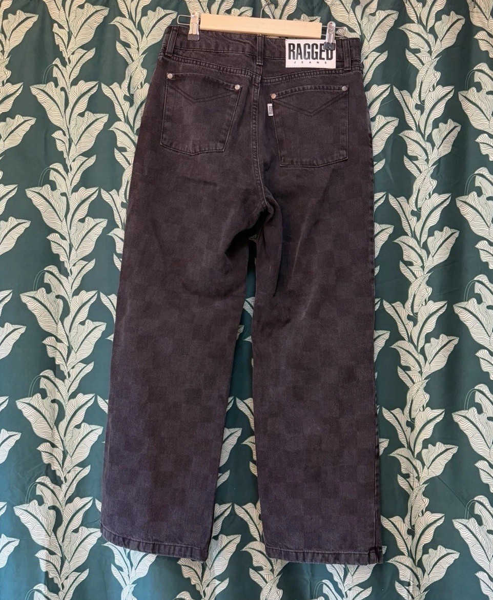 Ragged Priest Checker Black Jeans Denim Women’s 28