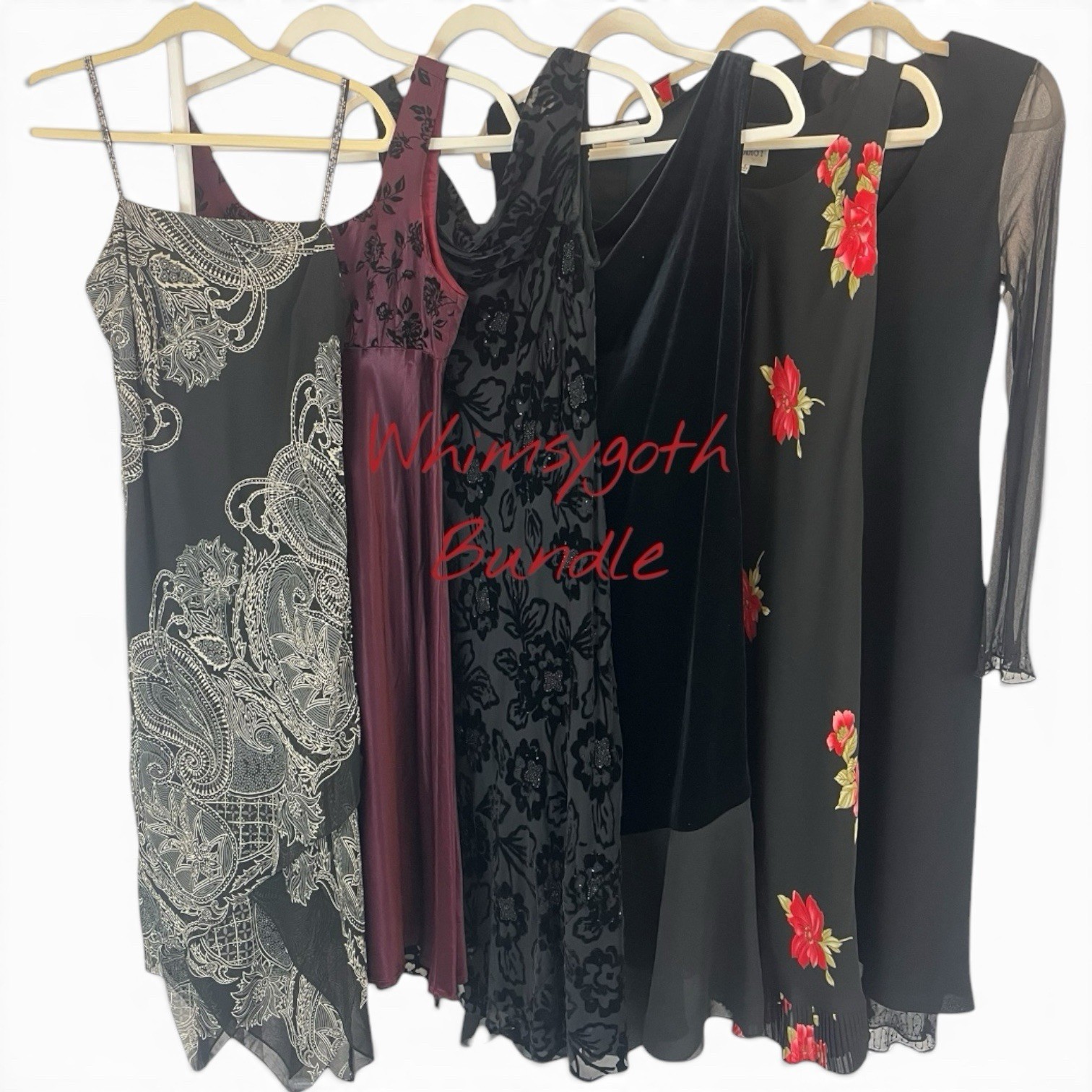 Vintage Whimsygoth Bundle Lot Y2k Dresses Set Of 6