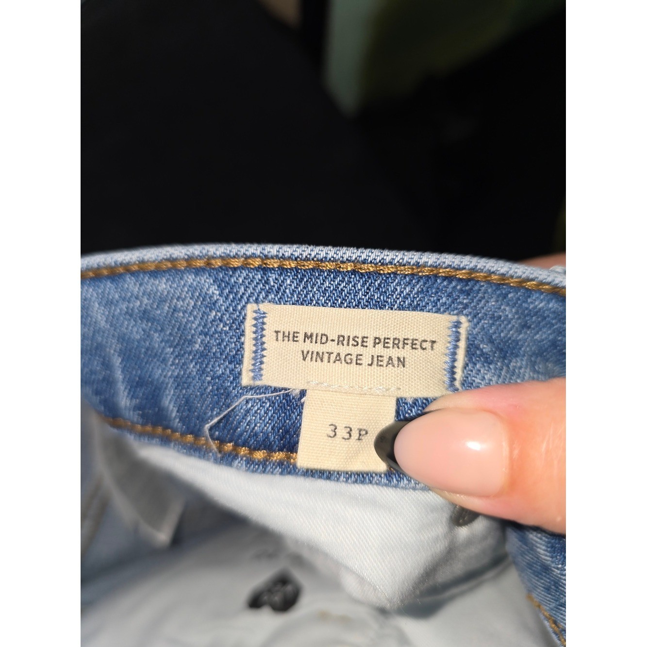 Madewell Straight Leg Distressed Vintage Jeans Size 33 Petite