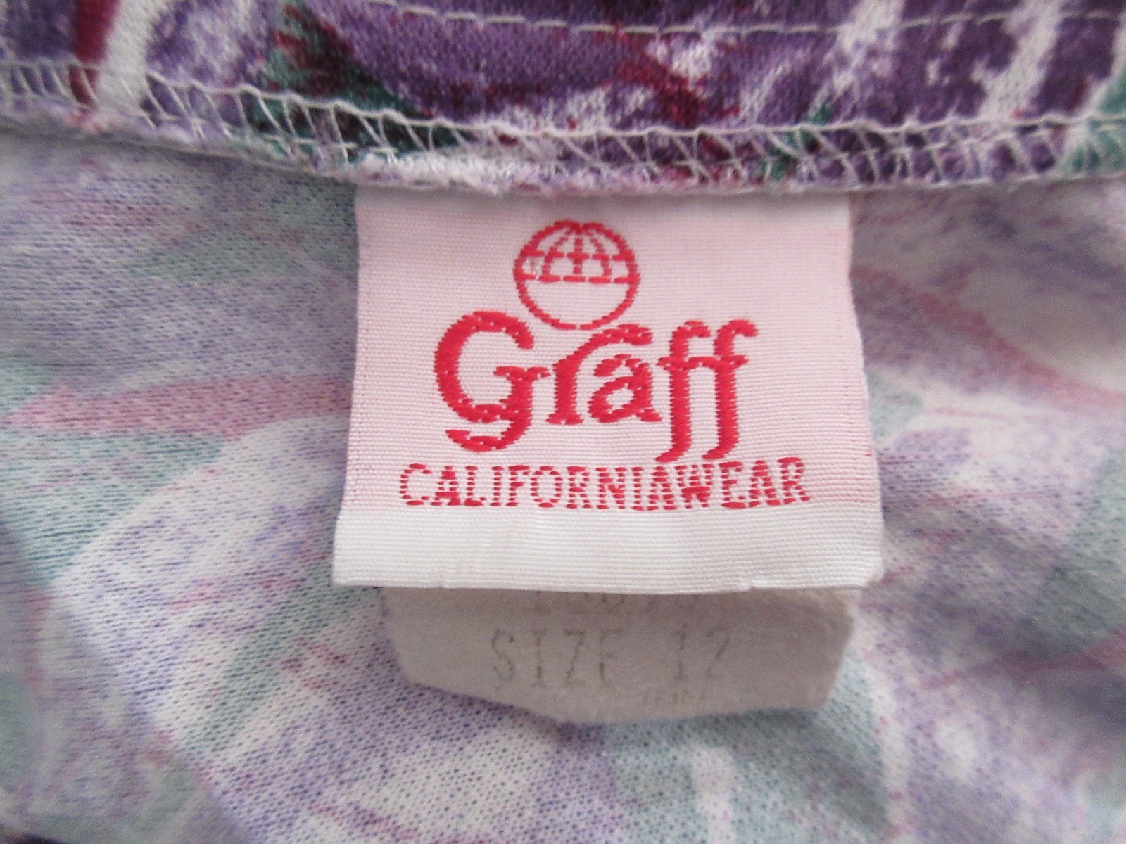 VTG 80’s Graff California Wear Shirt Size 12 Scalloped Peter Pan Collar Top