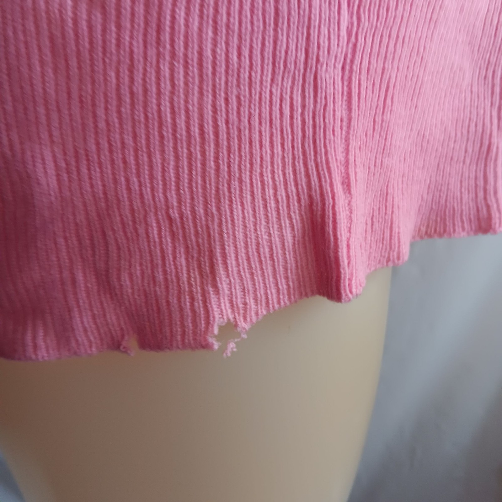True Vintage 1970’s Top Large Pink Embroidered Balloon Village Boho Disco Hippy