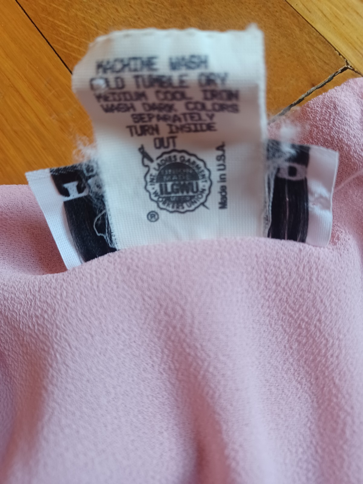 Vintage 1960s/70s Toni Todd Union-Made Pink Pearled Puff Sleeve Coquette Dress