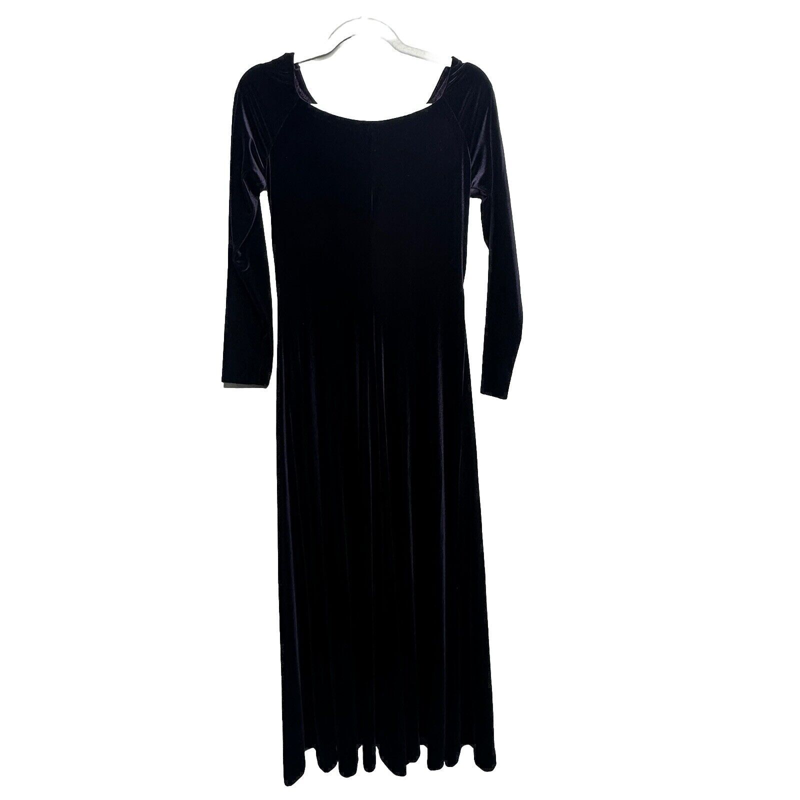 Geary Roark Kamisato Vintage Women’s LBD Sexy Purple Velvet Sheath Dress Size 6