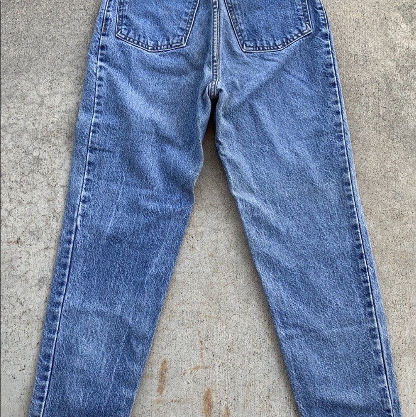 Vintage Bongo Jeans High Waist Tapered Leg 7 25 1/2” Waist 80s 90s Made In USA
