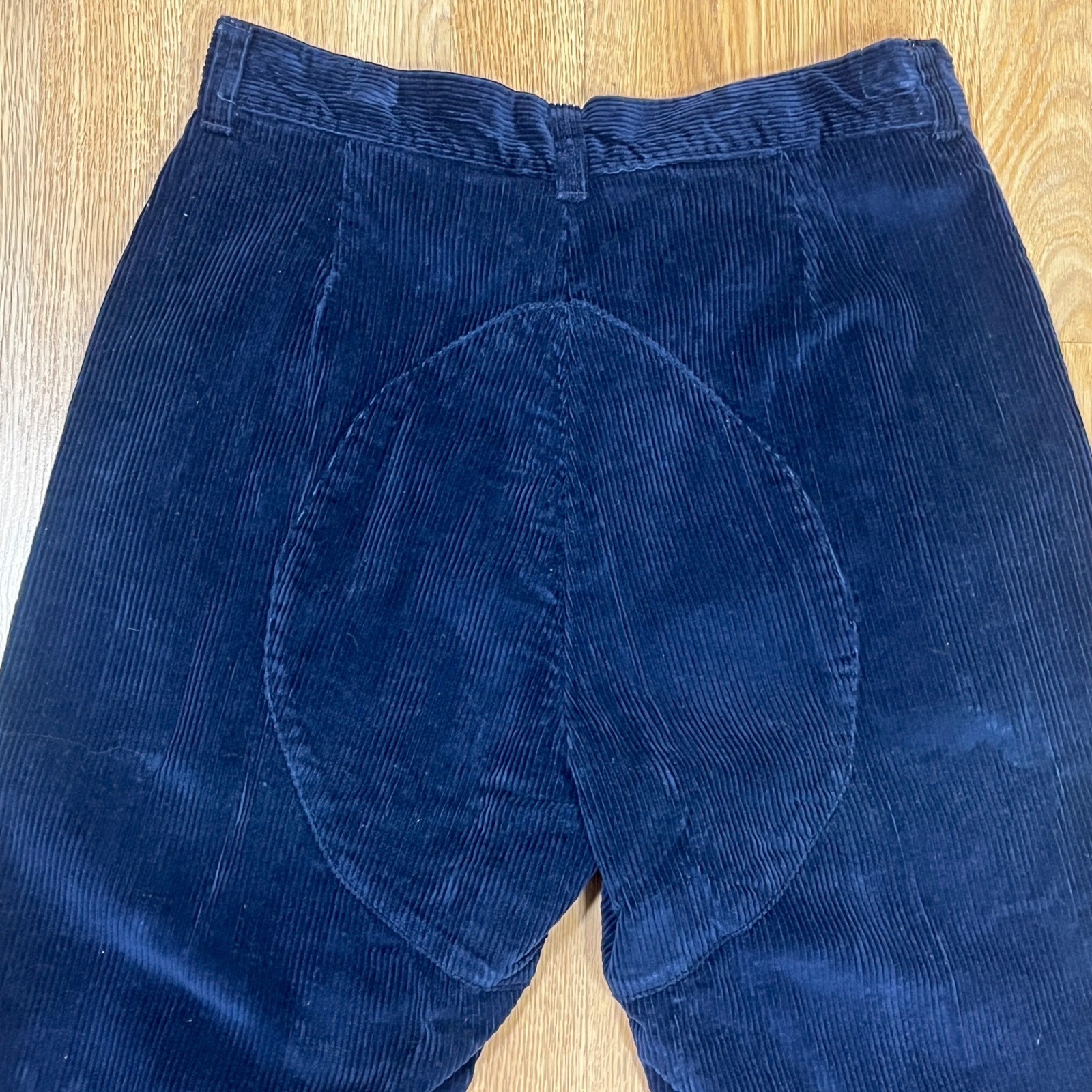 Vintage 70s Pedigree Canada Navy Corduroy Knickers Breeches Pants 28w Equestrian