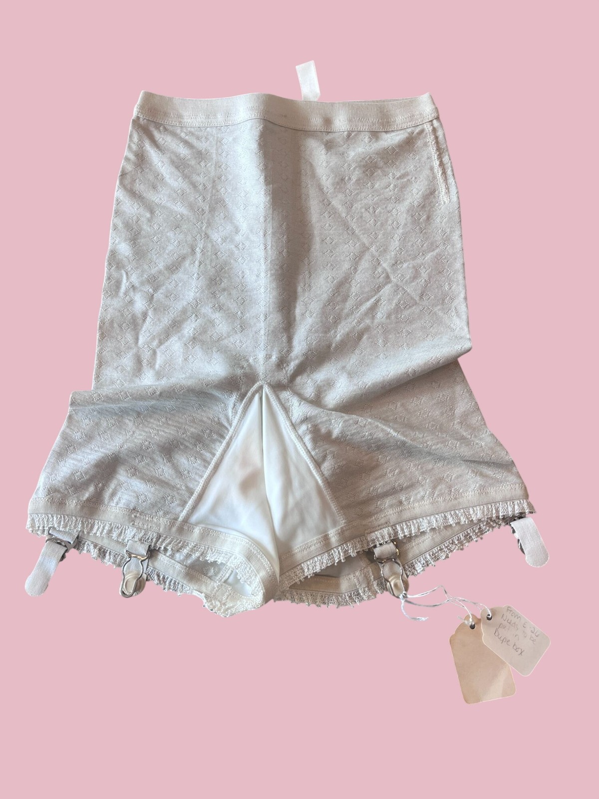 OOAK Salesman’s Sample Long Leg Girdle w Garters Dated Aug 30 1951 museum buyer