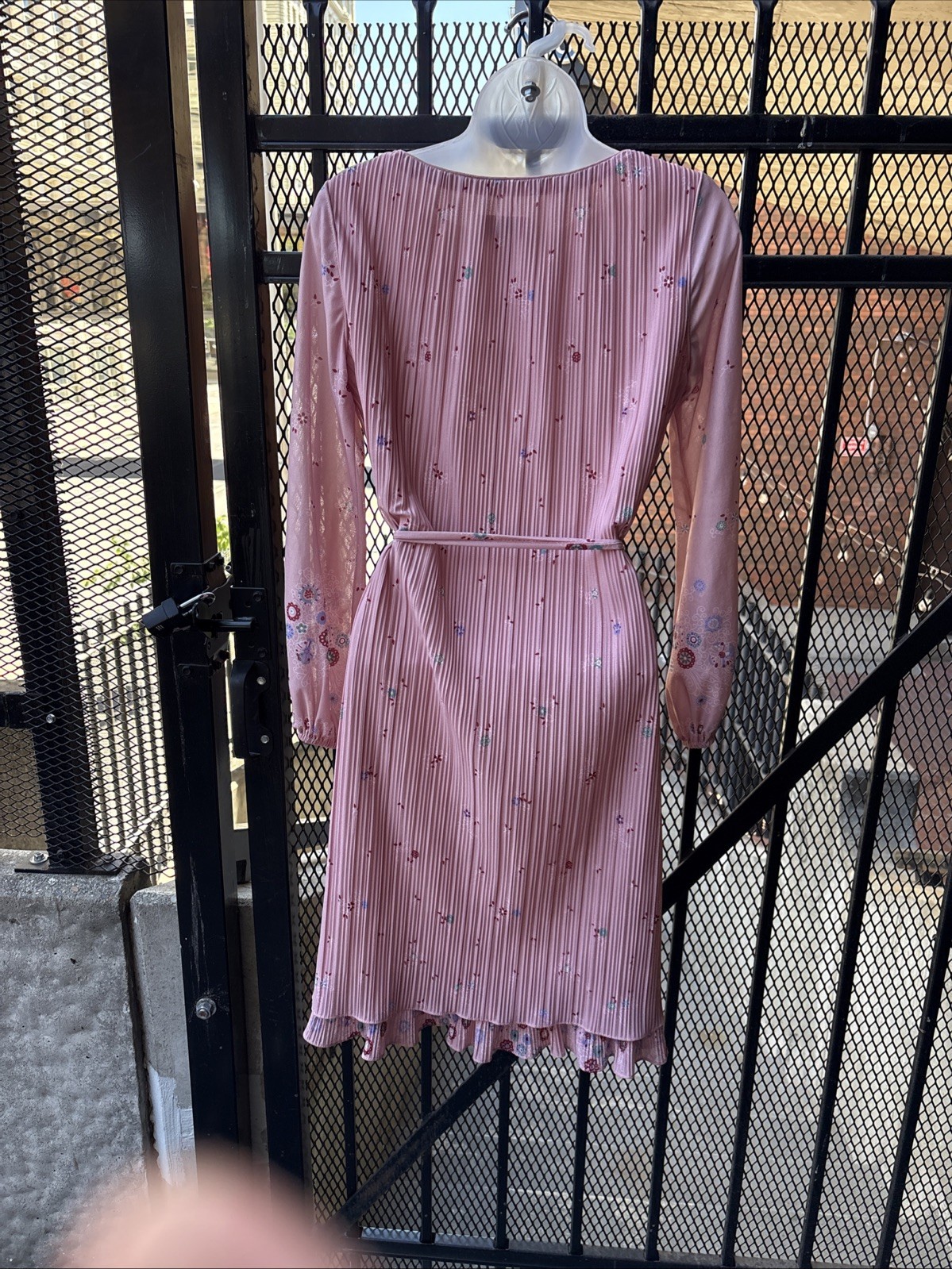 Gorgeous Hal Ferman belted and Pleated Pink Frock Vintage, Flowy, Classic 60s 💖