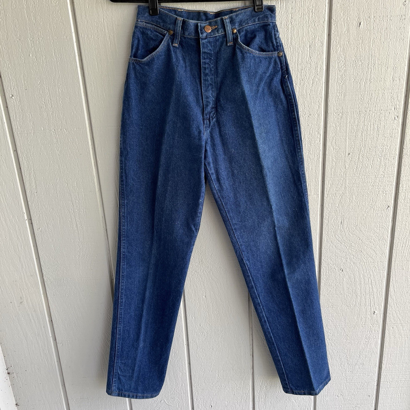Wrangler Women’s 7/8 Vintage 90s Made in USA Blue Jeans Cowboy Cut Original Fit