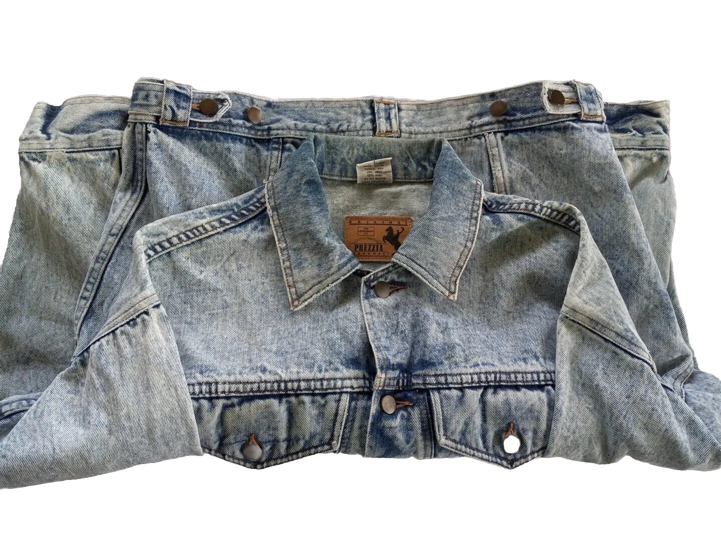 Prezzia Jeanwear Women Large Legend Vintage Acid Wash Denim Jacket Argentina
