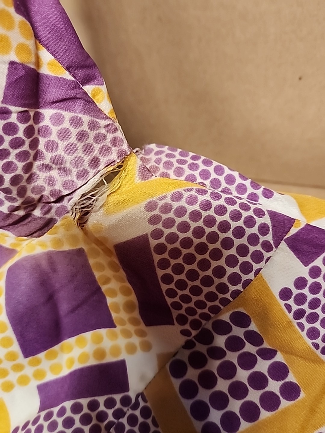 VTG Alex Colman California Shirt Size S – M Purple/ White/Yellow 60s 70s Groovy