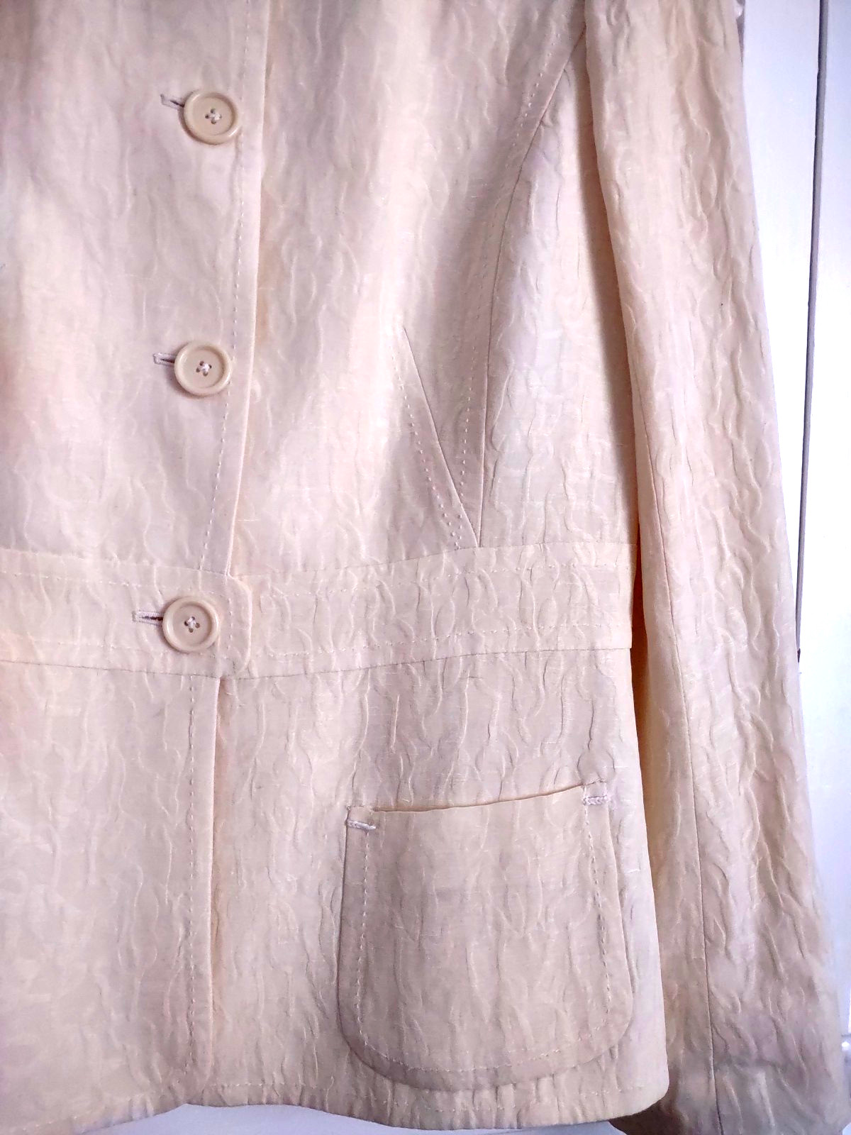 VTG Max Studio Special Edition Linen/Silk Blend Jacket Sz. 12 Perfect Yellow