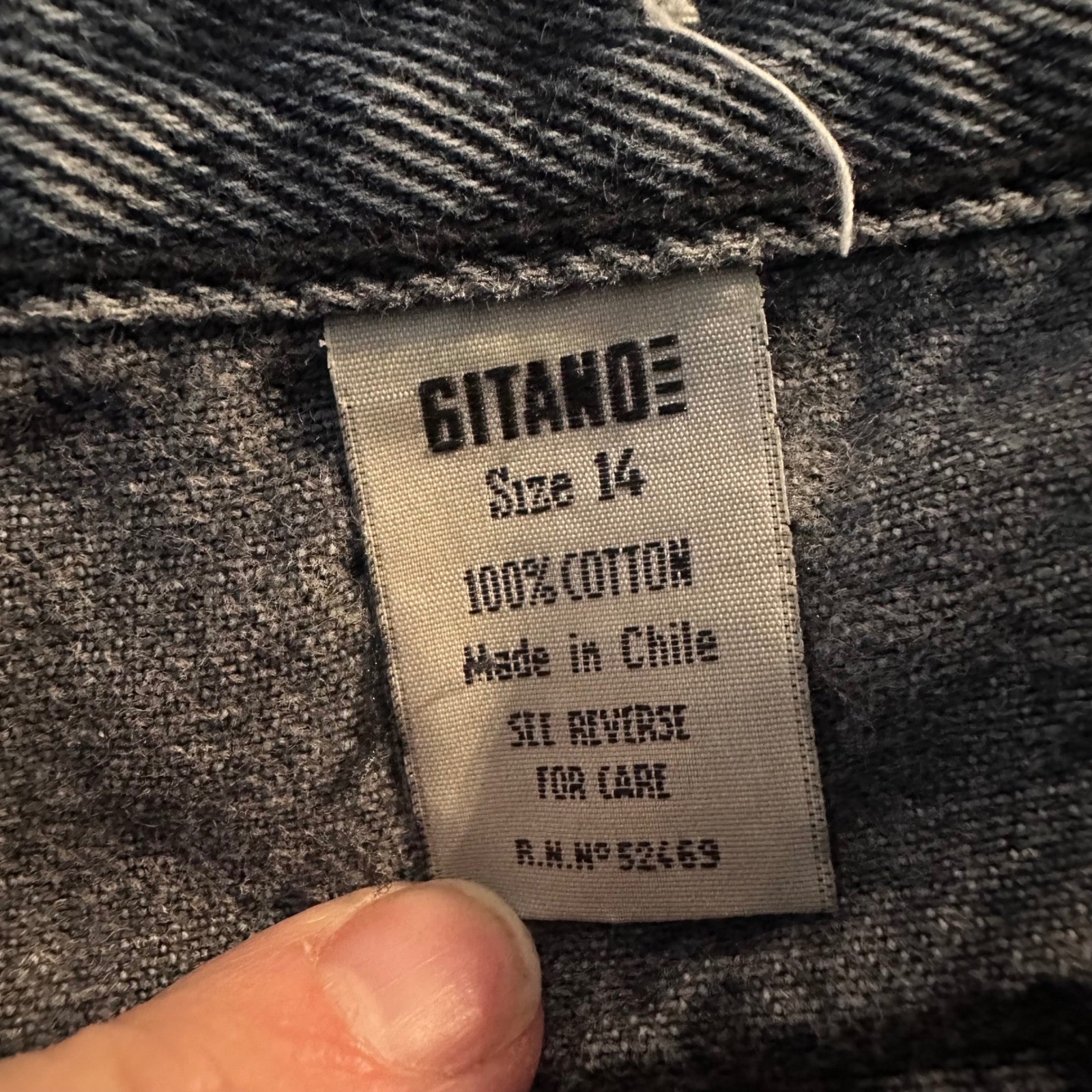Gitano Vintage 90s High Waisted Tapered Leg Jeans Dark Wash Blue Size 14 Cotton