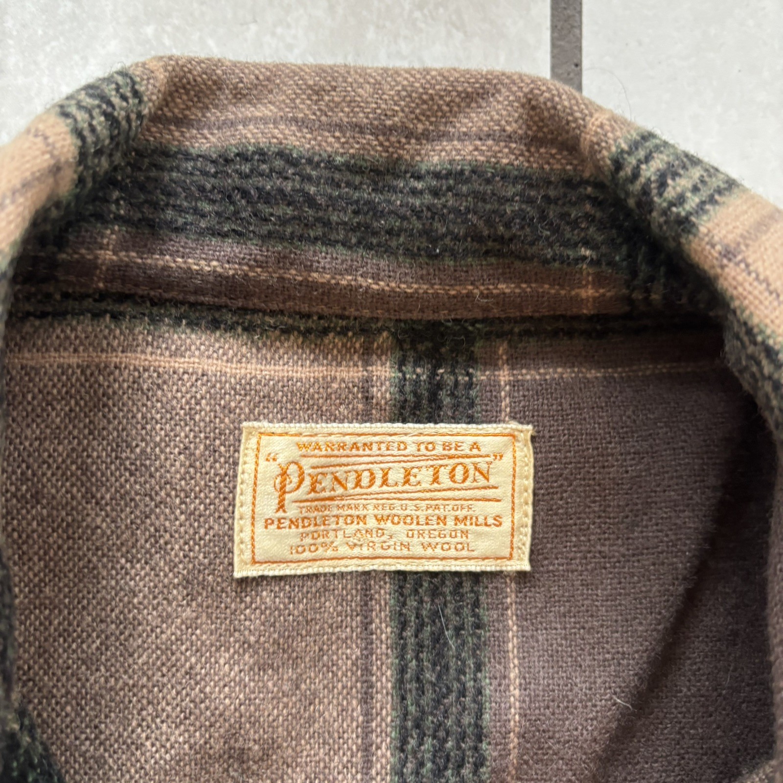 1950s Vintage Pendleton 49er Jacket Chore Womens Brown Plaid 1940s Wool USA VTG