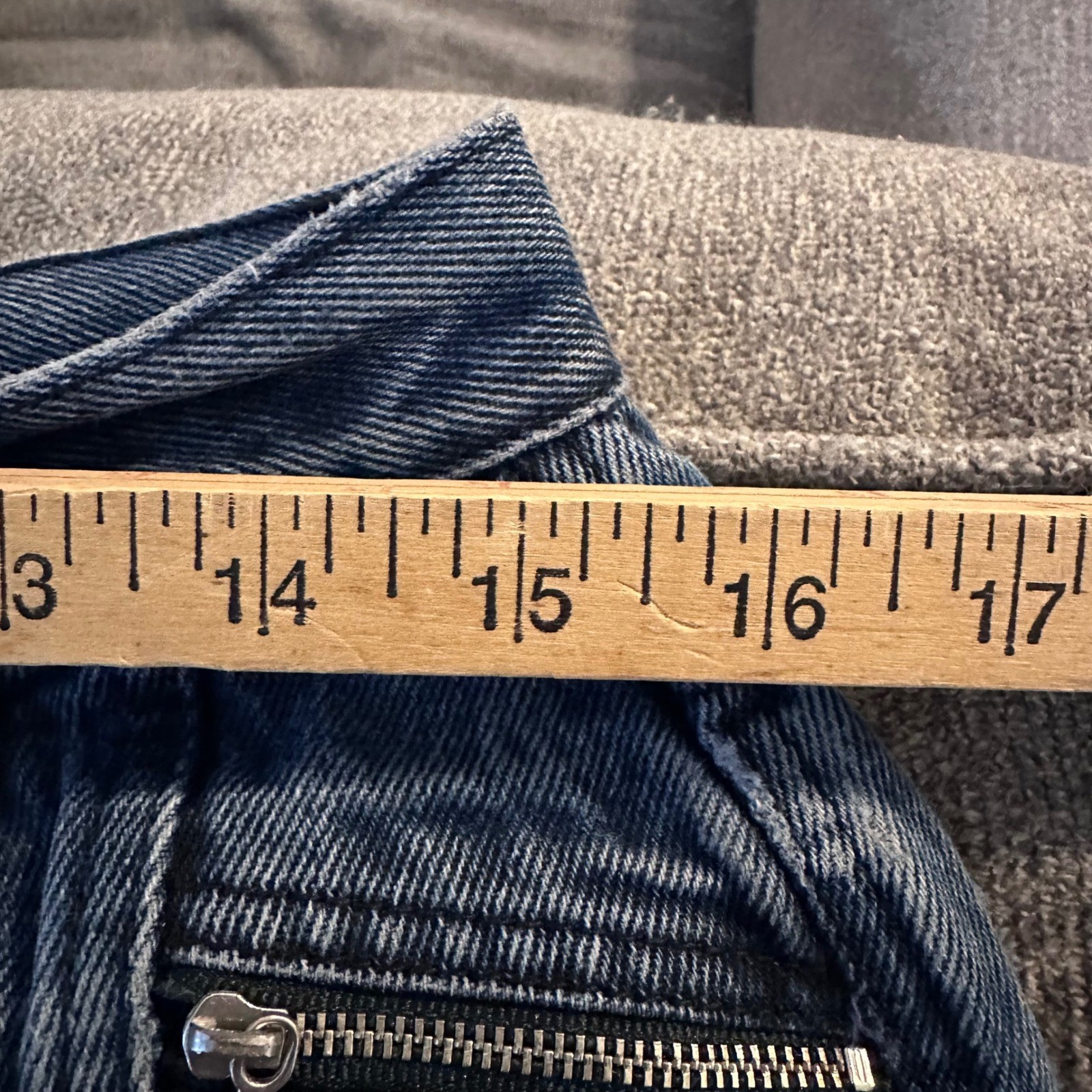 Gitano Vintage 90s High Waisted Tapered Leg Jeans Dark Wash Blue Size 14 Cotton