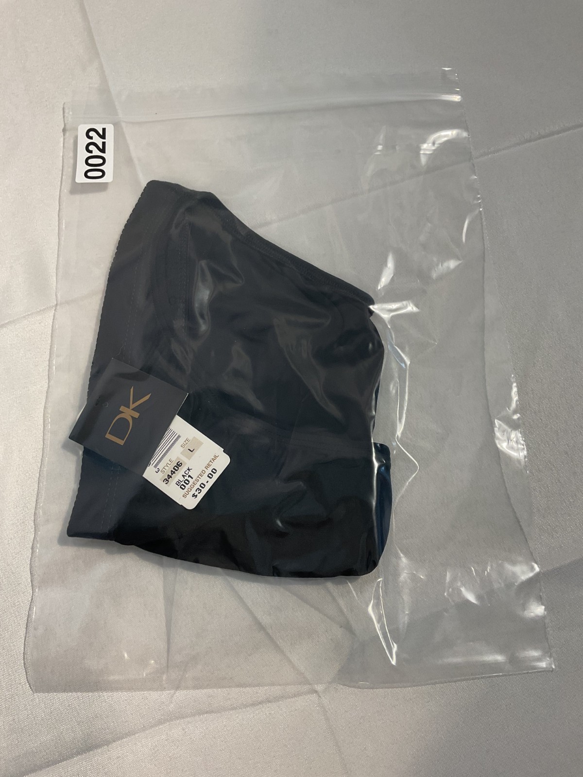 DONNA KARAN Intimates vintage NWT BLACK High-Cut Brief Panties size L large