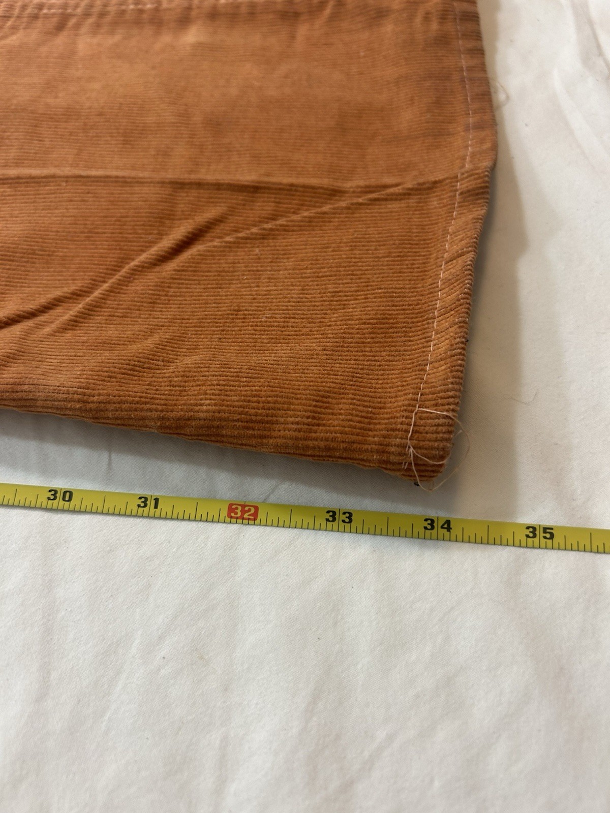 1970s Oshkosh Bgosh Vintage Corduroy Flared Vestbak Overalls 32×34 Rare USA