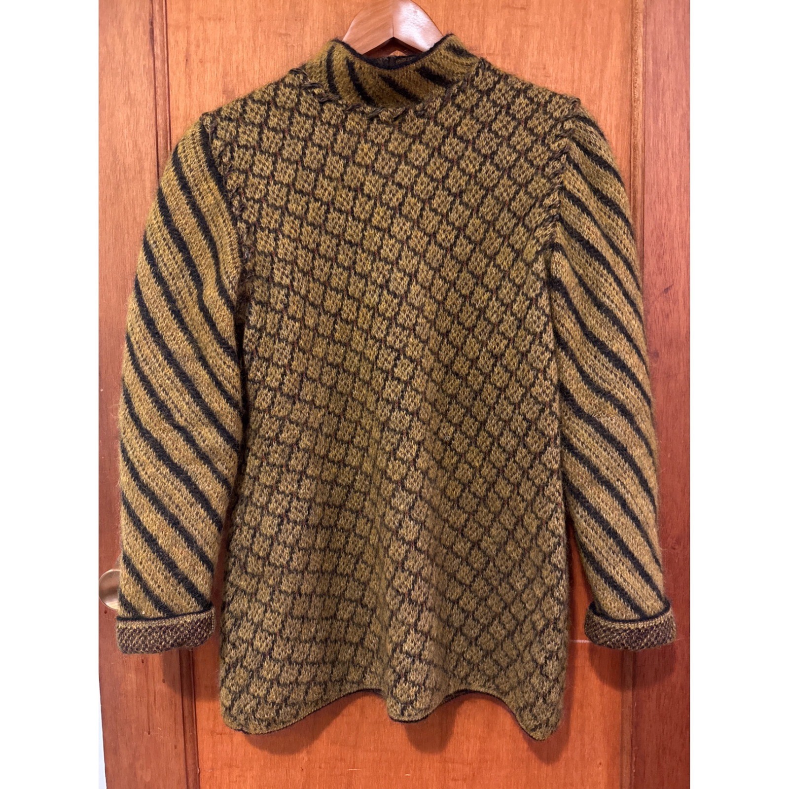 Emanuel Ungaro Parallele Paris vintage sweater Medium knit wool tunic 90s retro