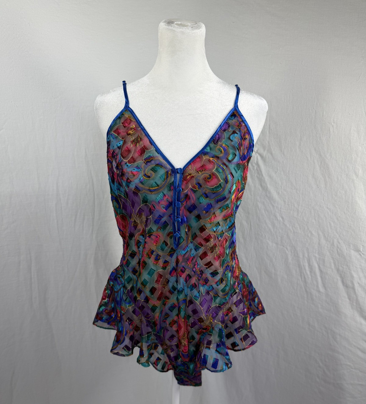 Victoria’s Secret: vintage Gold Label jewel-toned teddy size L