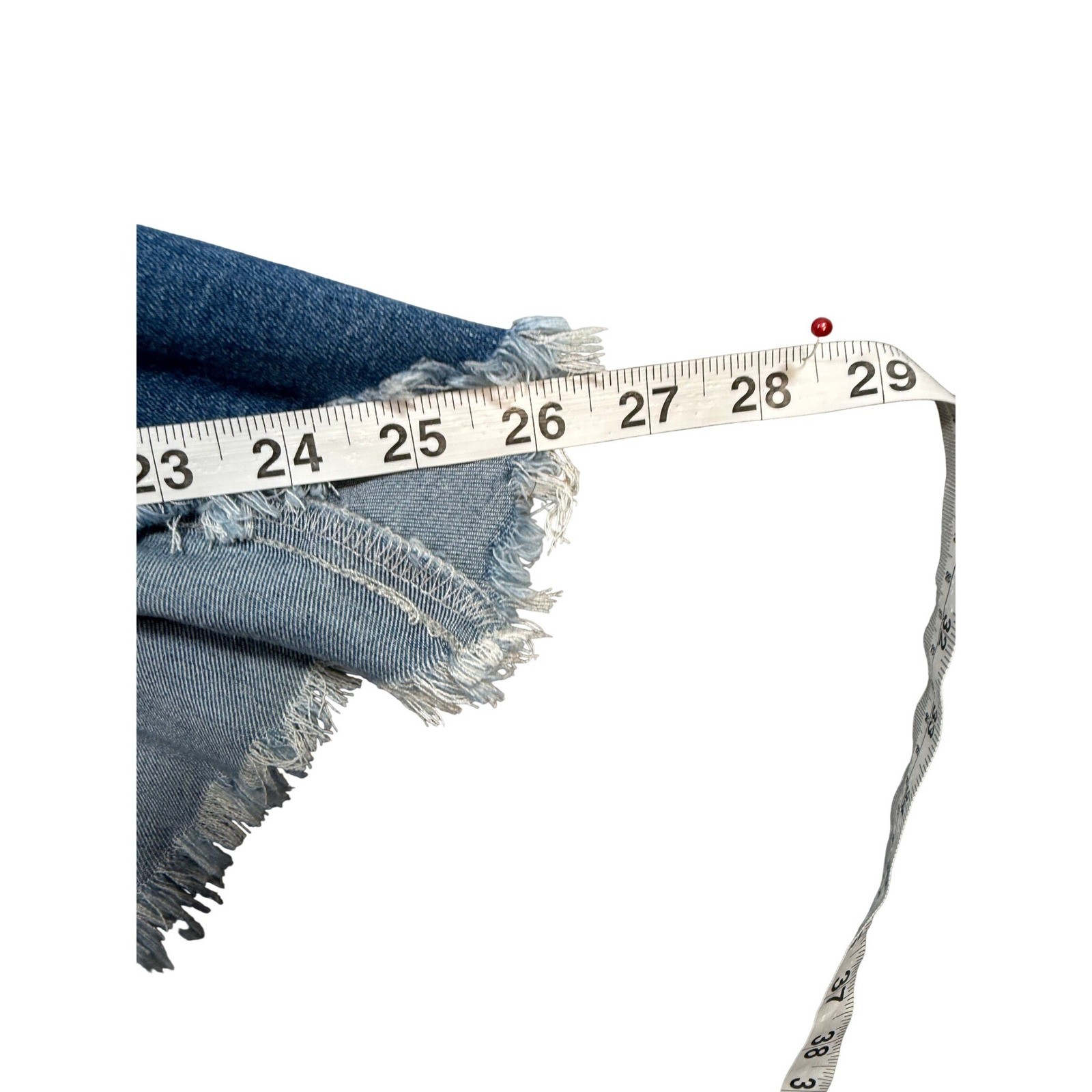 UNIQ By Litz Jeans 25 26 Bell Bottom Extreme Flare Western Festival Boho Raw Hem