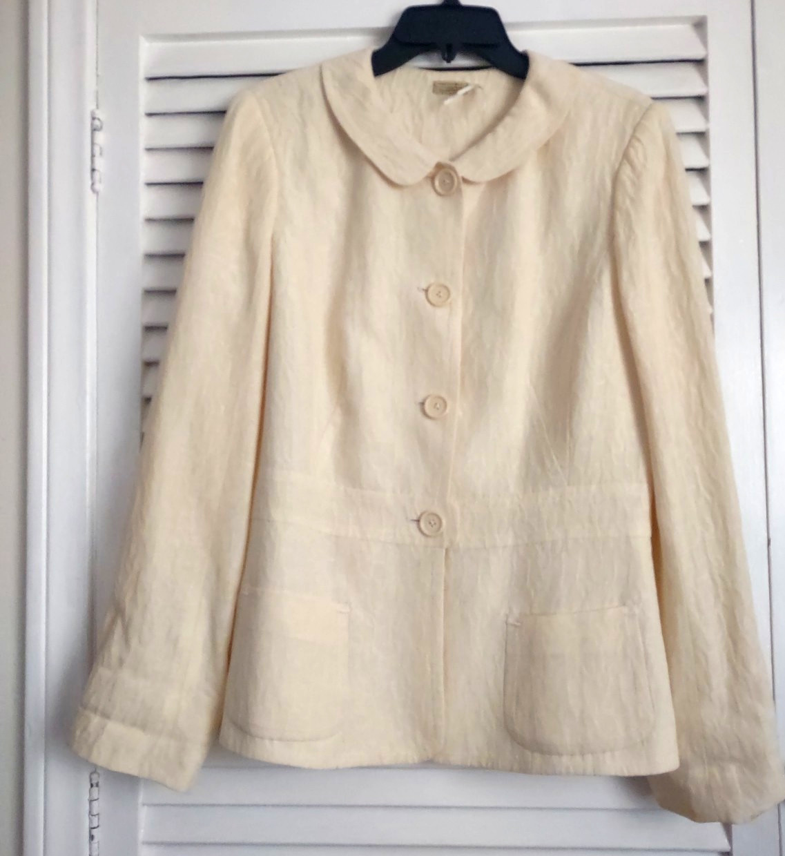 VTG Max Studio Special Edition Linen/Silk Blend Jacket Sz. 12 Perfect Yellow