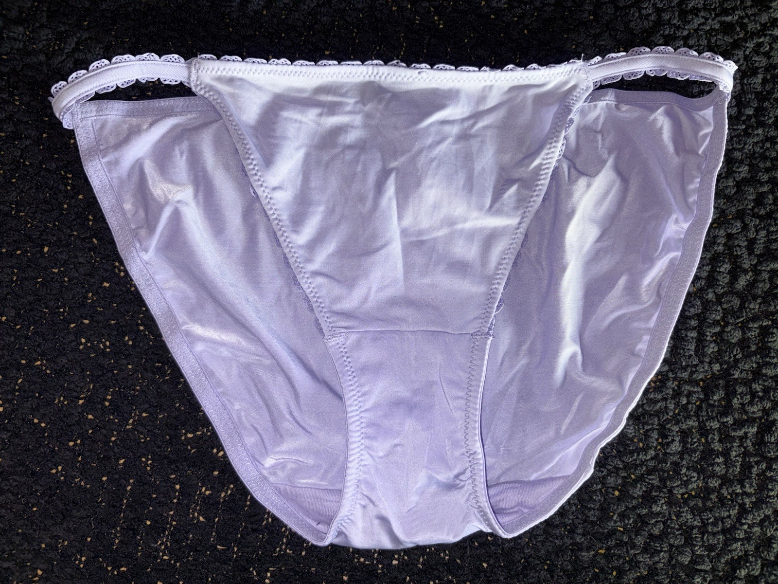 Lily Of France Y2K Vintage M Lavender Panty String Bikini Underwear