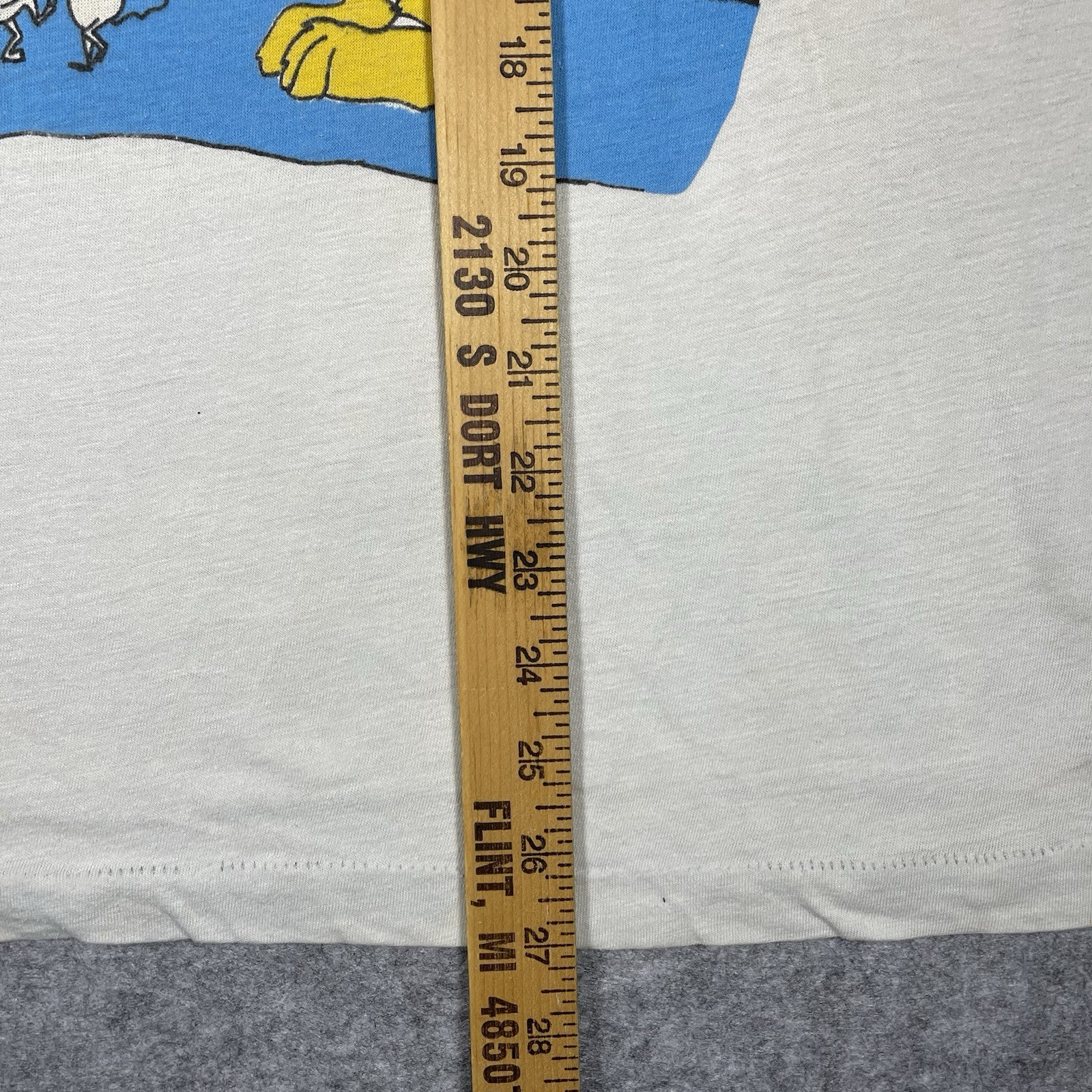 Vtg 80s Cool Cat Cartoon Saxophone T Shirt XL Screen Stars USA Retro Jazz Music