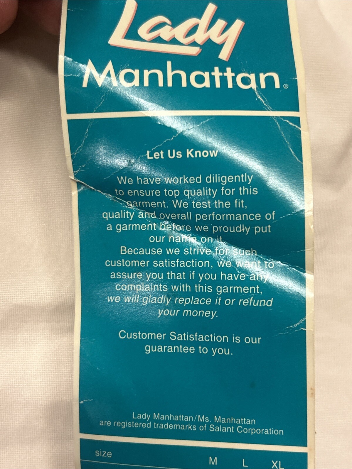 Vintage Lady Manhattan Panty Girdle Sz L Union Made Shapewear USA Nylon Spandex