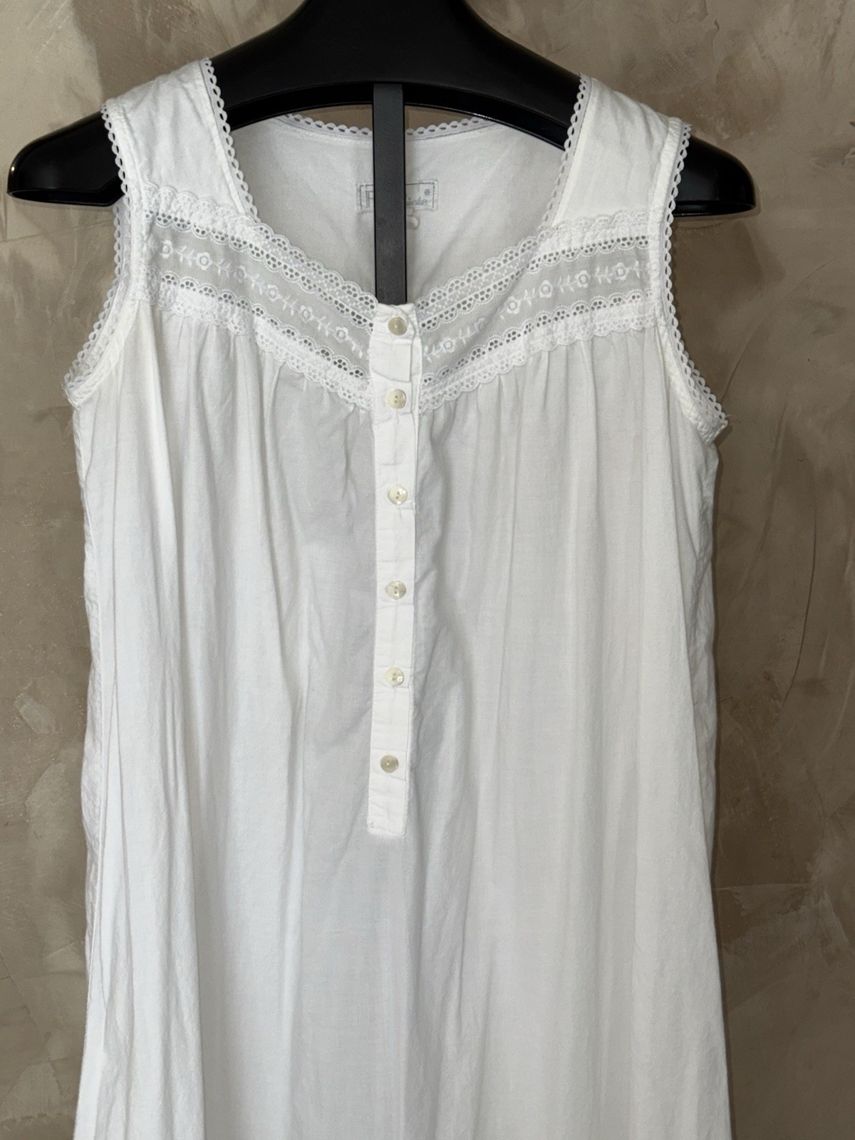 VTG Belle Pointe Nightgown Cottagecore White Day / House Dress Embroidered