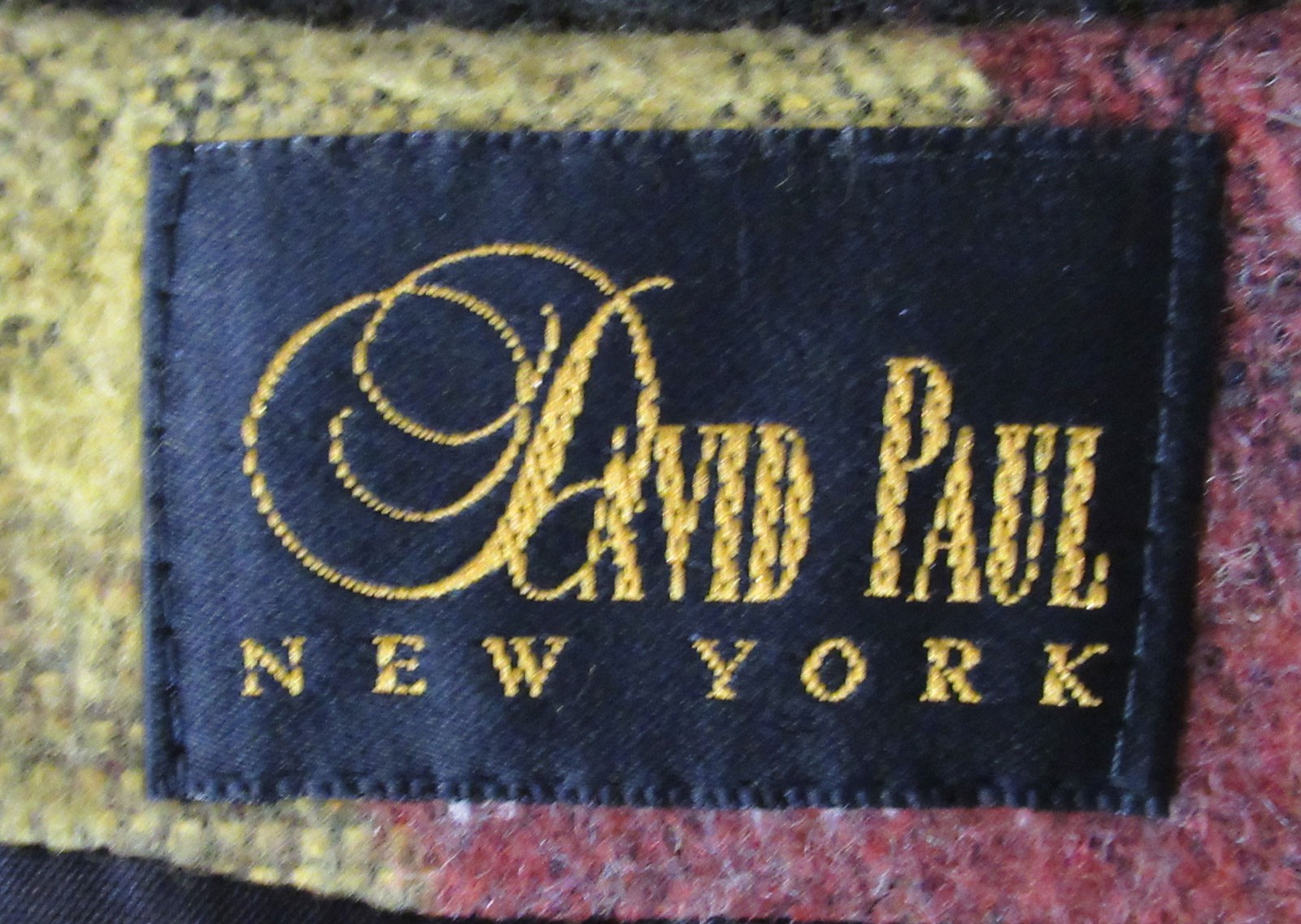 Vintage David Paul Southwestern Aztec jacket blanket coat wool blend