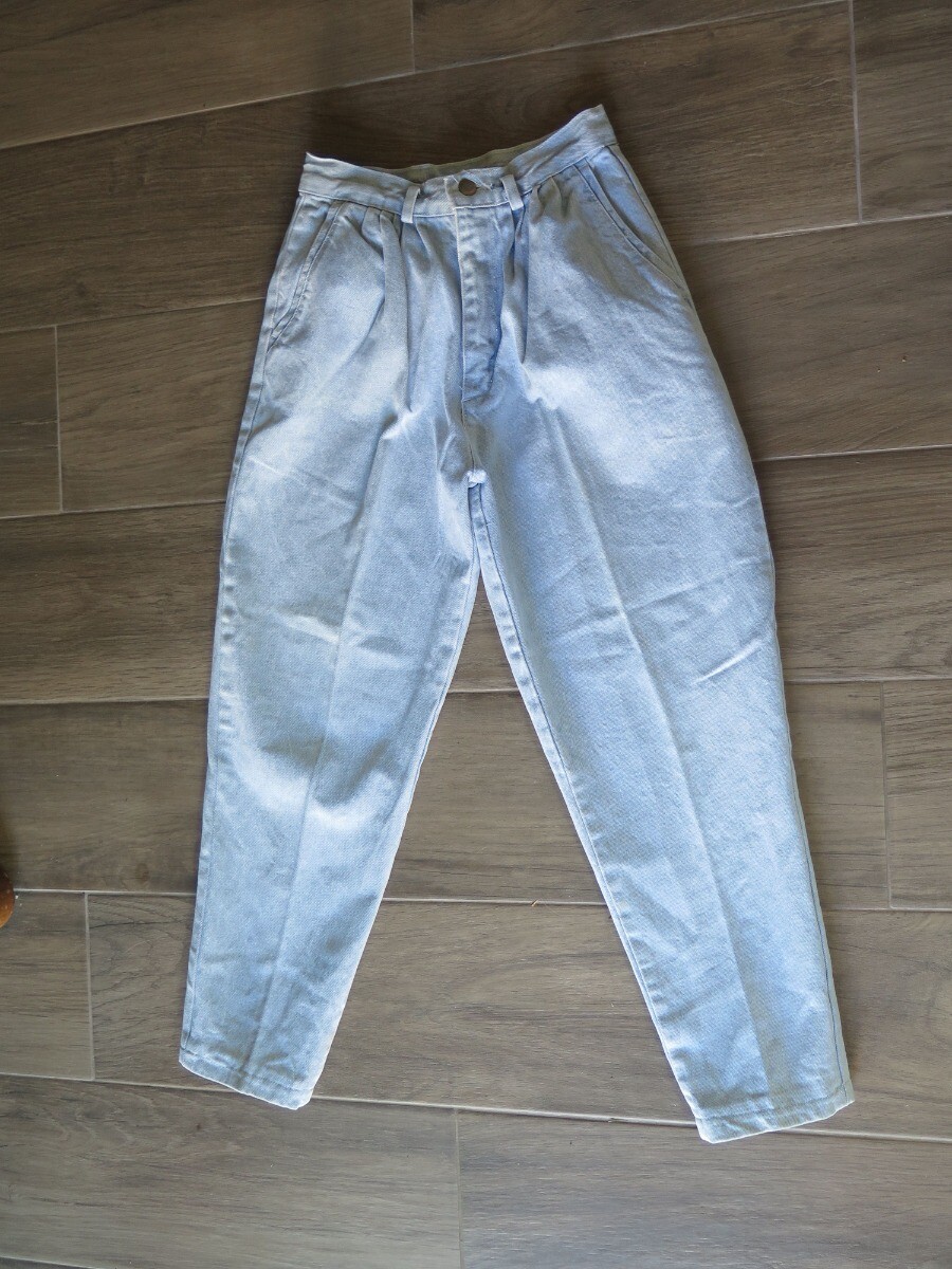 Vintage JAG High Waist Balloon Jeans Pleated Front Light Wash sz 6 W26 x 26