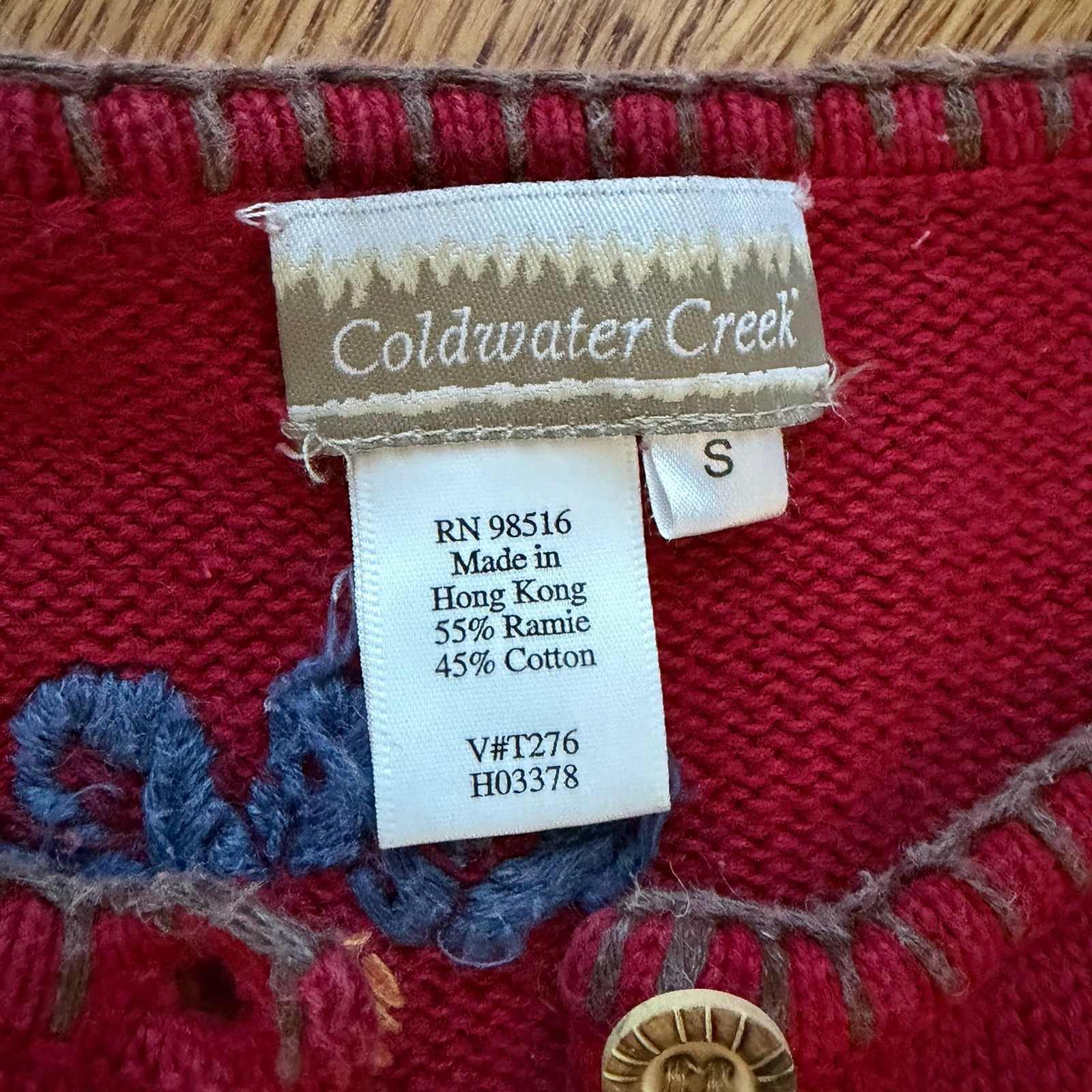 Vintage Coldwater Creek Women’s Small Cardigan Sweater Cottagecore Grandma Chic