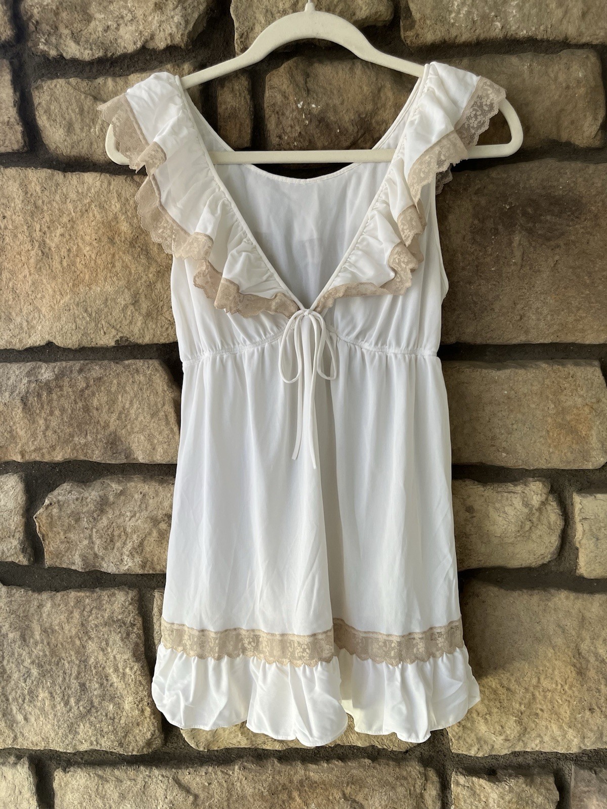 Vintage White Lingerie Lot 60s 70s 90s Lace Satin Nylon Beau Monde Vanity Fair