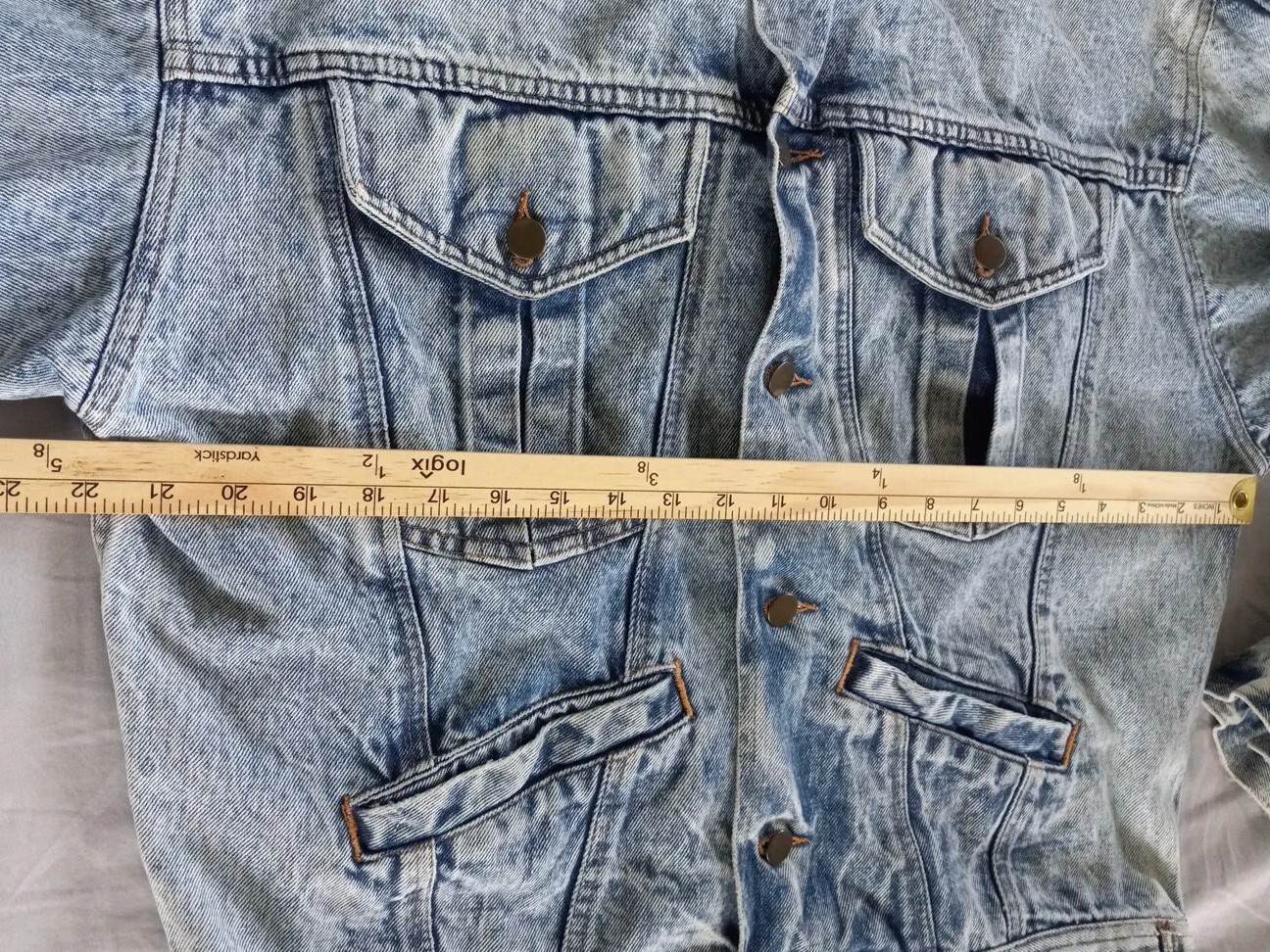 Prezzia Jeanwear Women Large Legend Vintage Acid Wash Denim Jacket Argentina