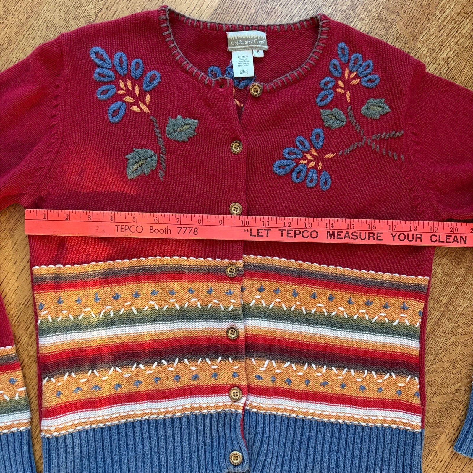 Vintage Coldwater Creek Women’s Small Cardigan Sweater Cottagecore Grandma Chic