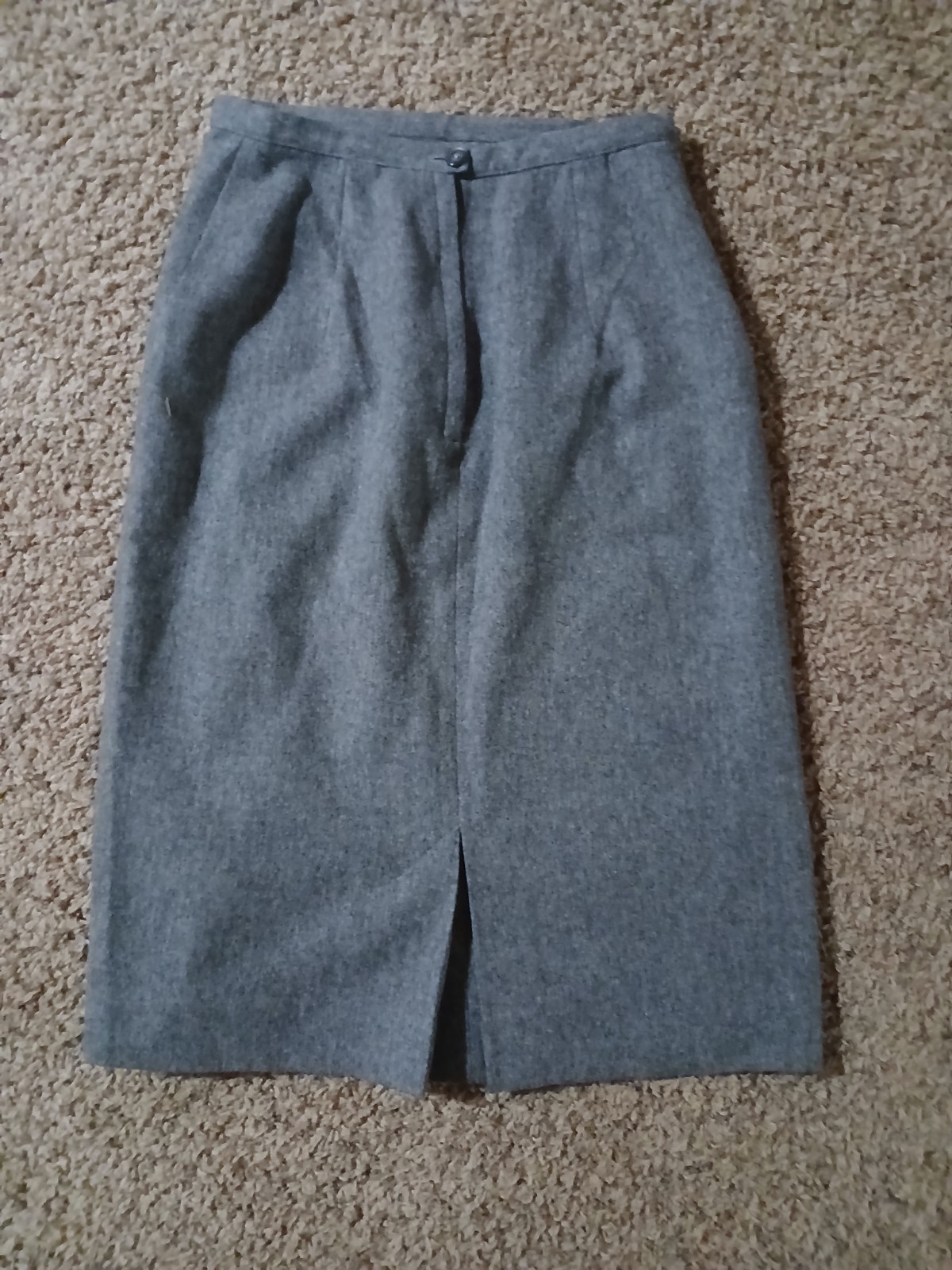 Bobbie Brooks Vintage Grey Kids 13/14 Adult 2XS Wool Perfect for School Uniform