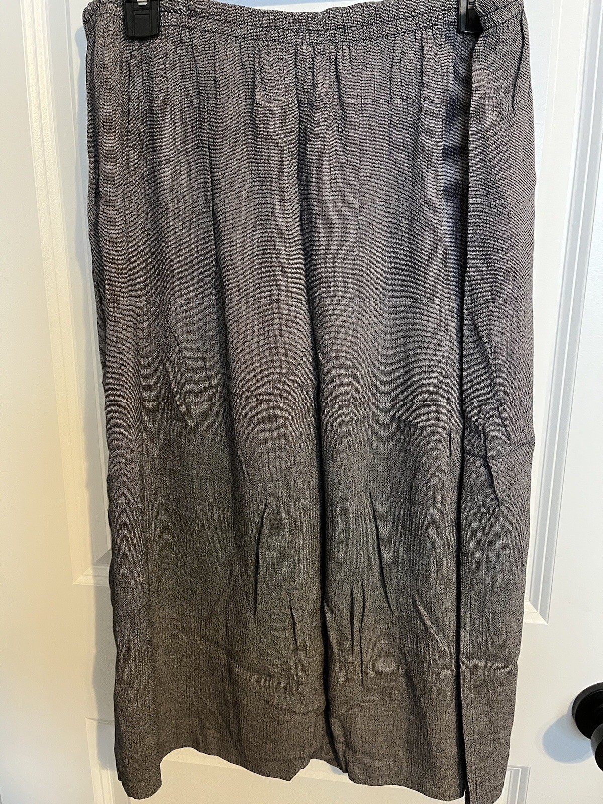 Vintage Skirt & Blouse Set Ellen Figg Size 14/16 Gray NWT Button-up Suit