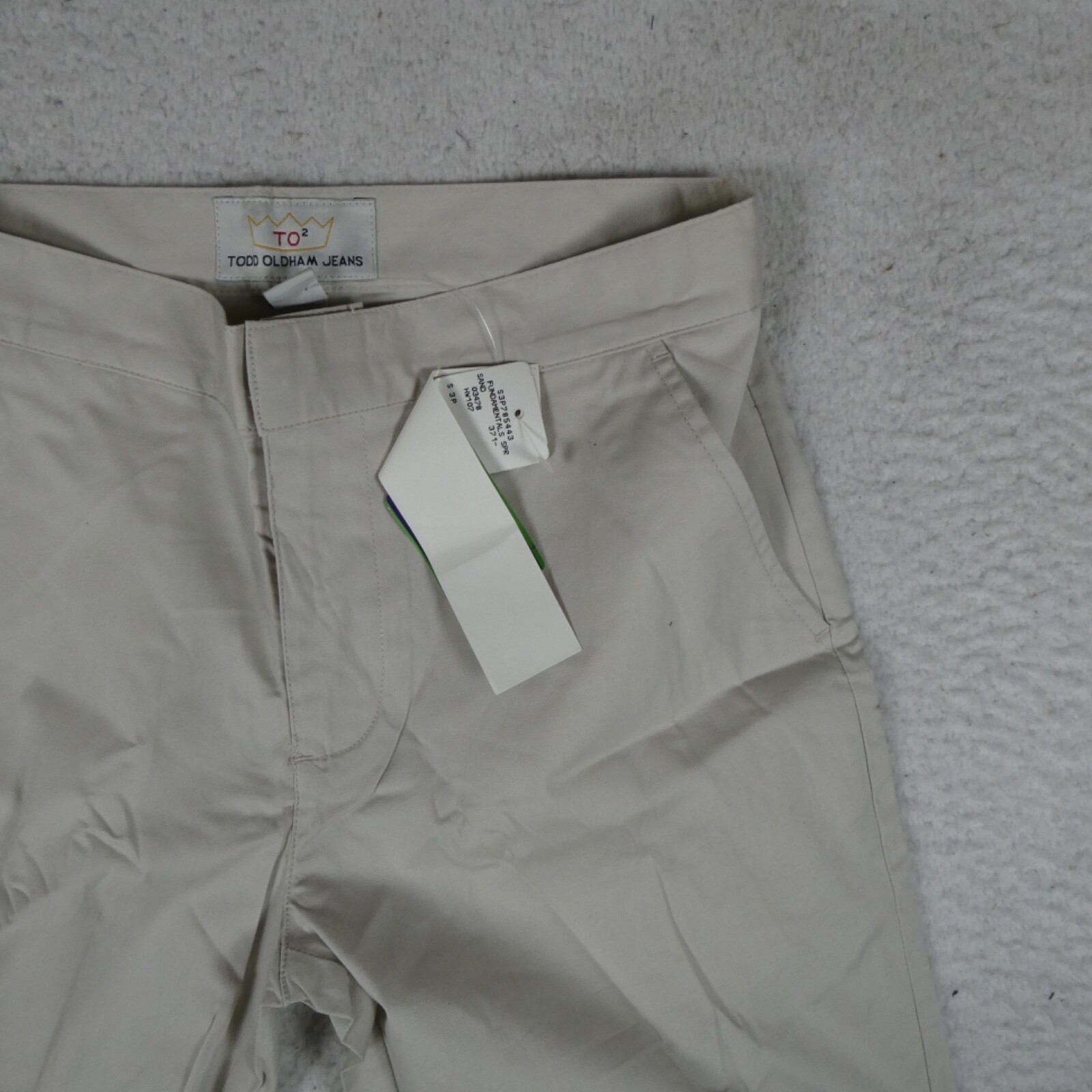 Vintage Todd Oldham Shorts Women Size 1 Sand Tan Stretch