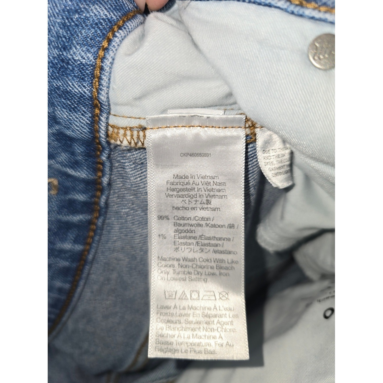Madewell Straight Leg Distressed Vintage Jeans Size 33 Petite