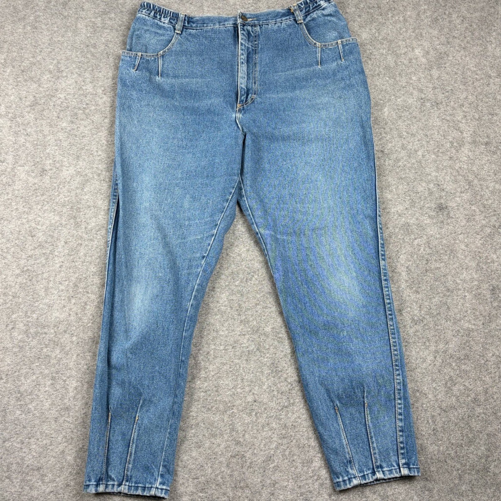 Gitano Jeans Womens 20 Blue Vintage 90s High Waisted Tapered Elastic Waist Denim