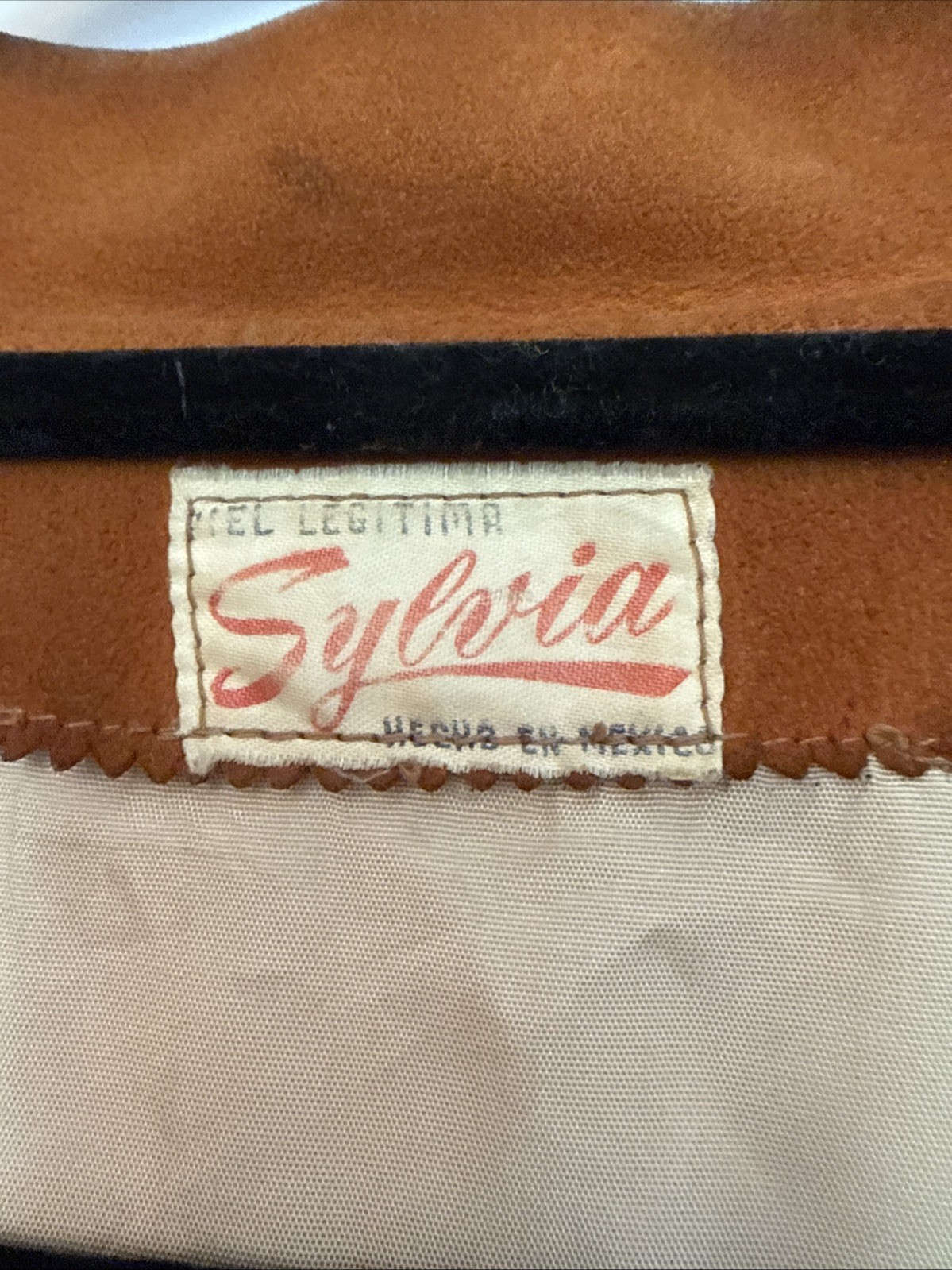 Vintage 1960s Sylvia Mexico Suede Fringe Jacket Boho Western See Description