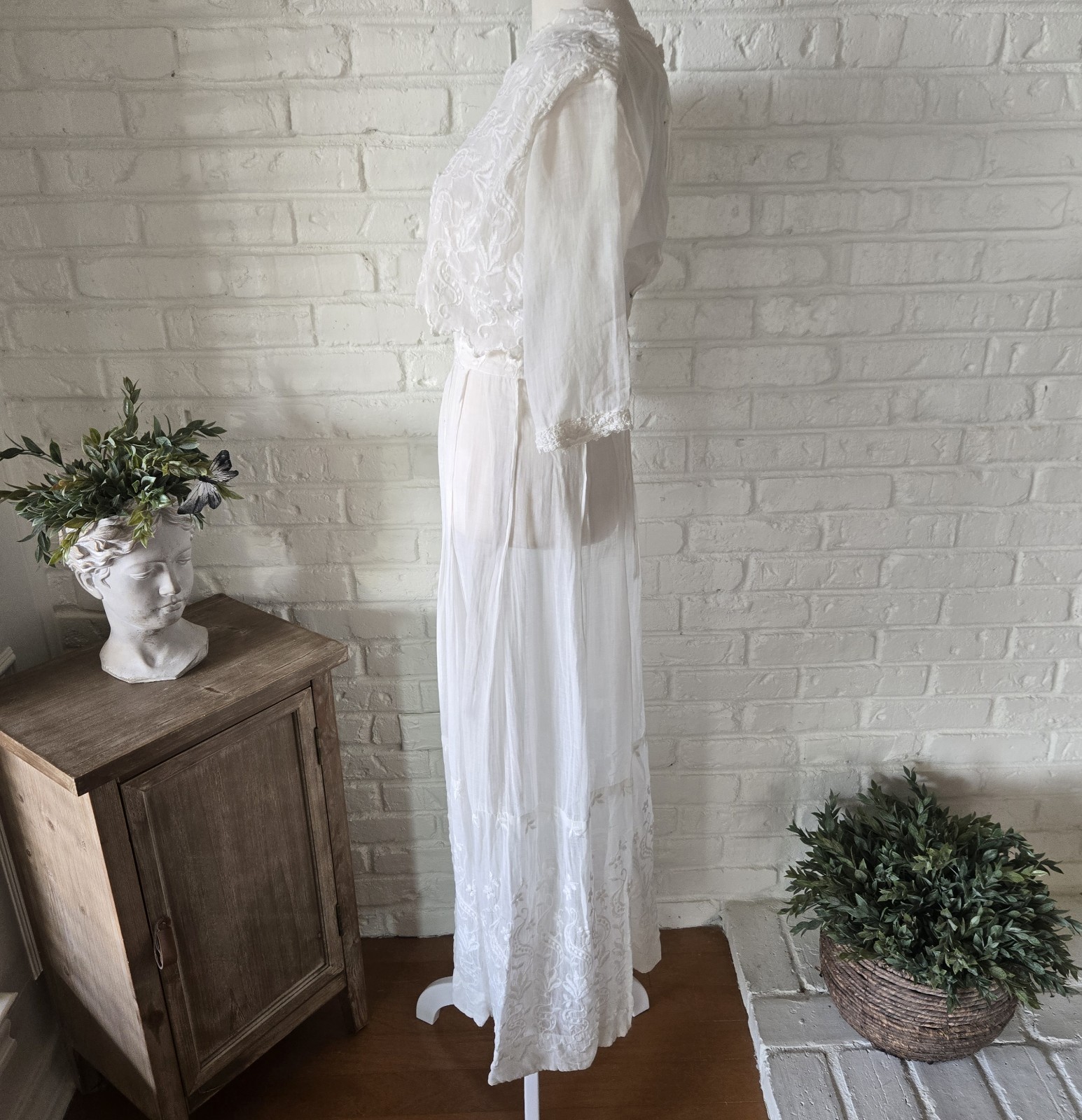Vtg Edwardian Dress Worn To Graduation In Early 1900s, Xs, 0/2, PRISTINE