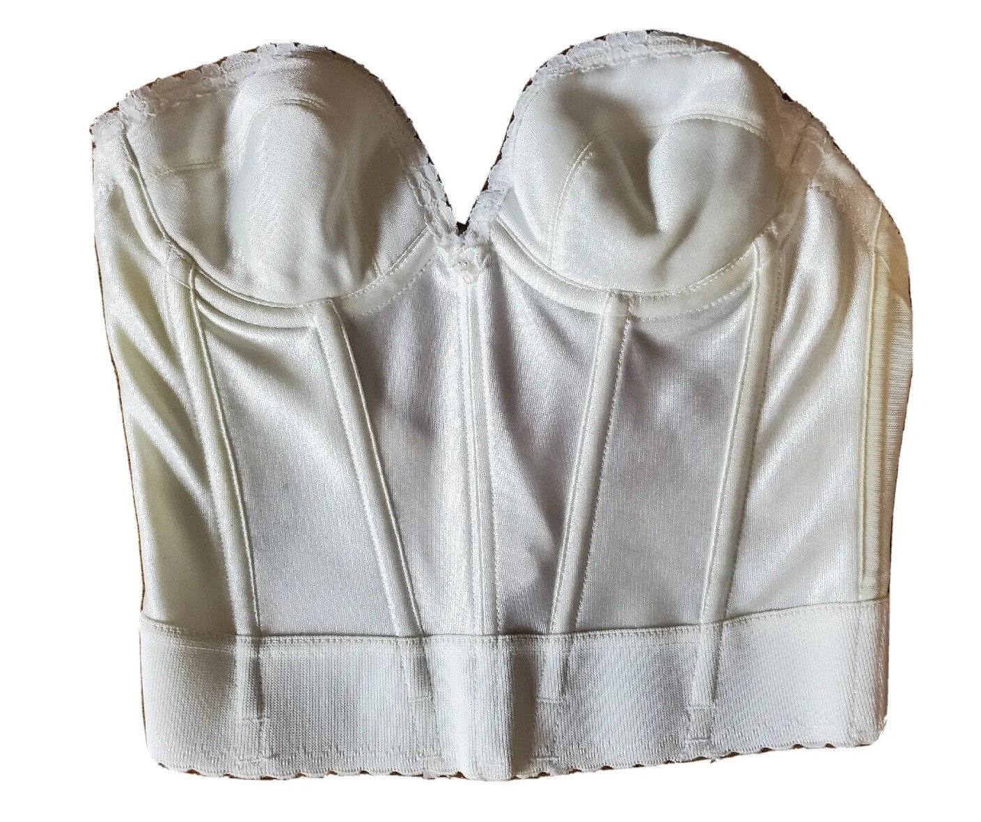 Vintage JC Penny’s Corset Bra 32B Union MADE In USA white 60s – 70s