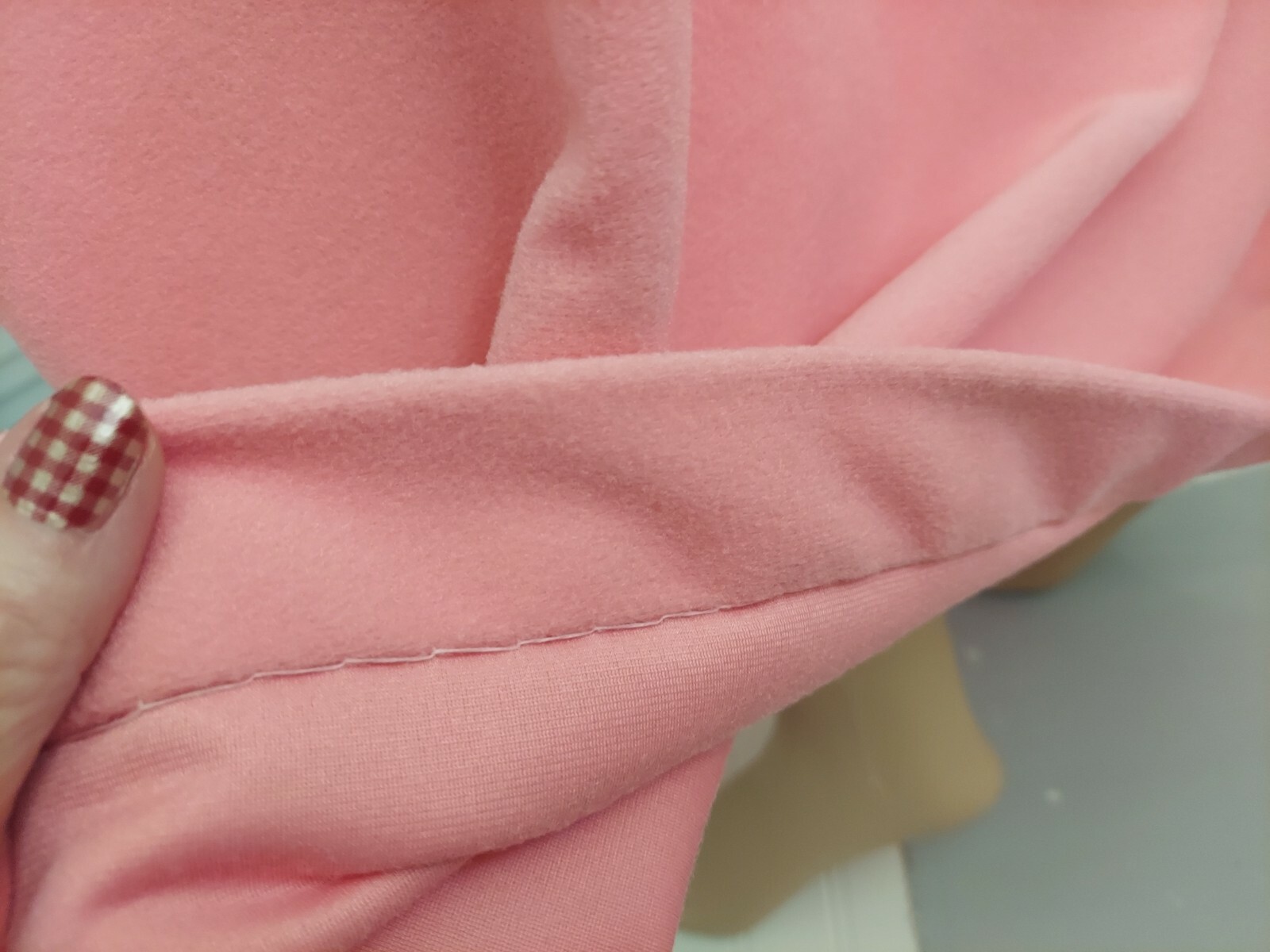 Vtg.Vassarette Coral Lounge Robe House Dress Long Sleeve Maxi Velour USA~MED/LG?