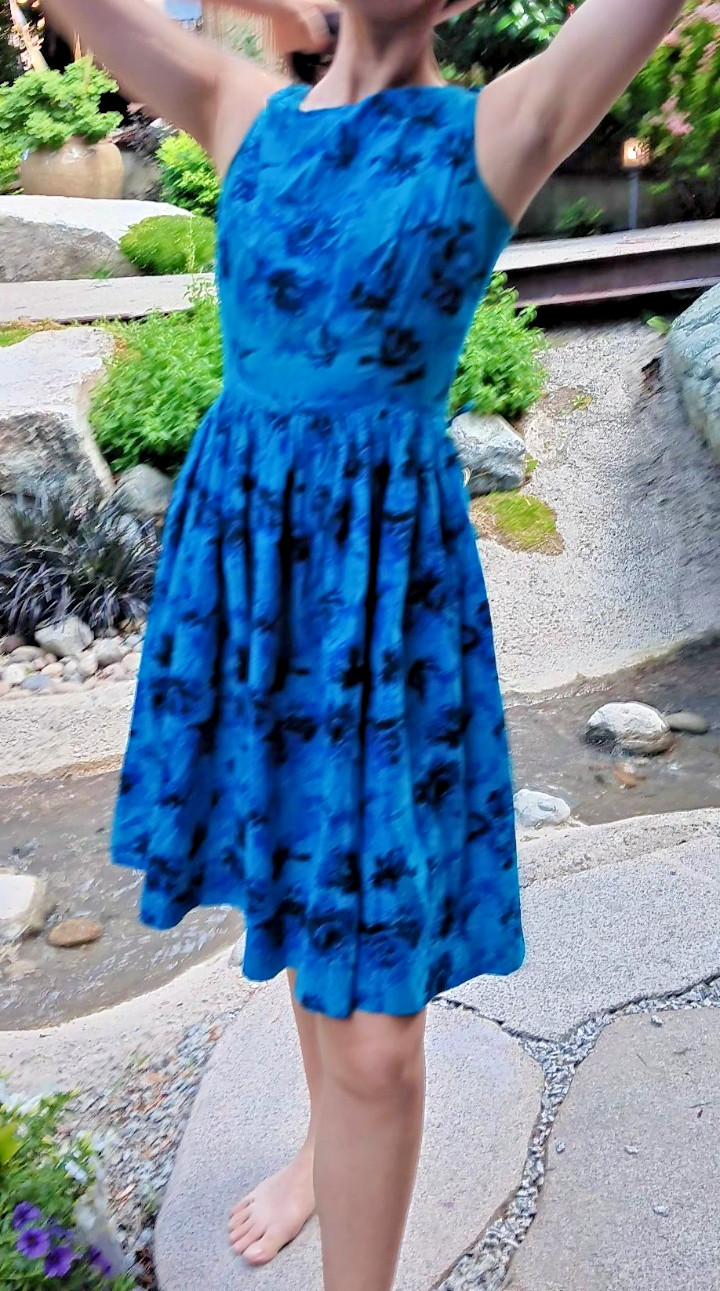 Vintage Mode O Day Sz S Sundress Summer Hawaiian Dress rockabilly
