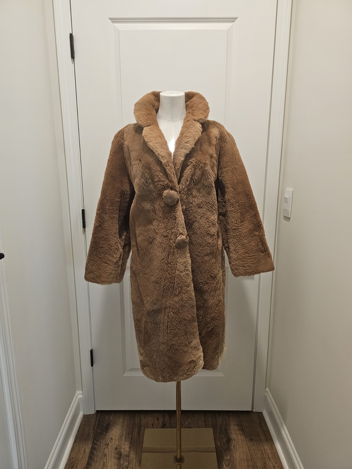 Levy Furs Vintage 70s Genuine Kangaroo Fur Coat, Sydney, Australia