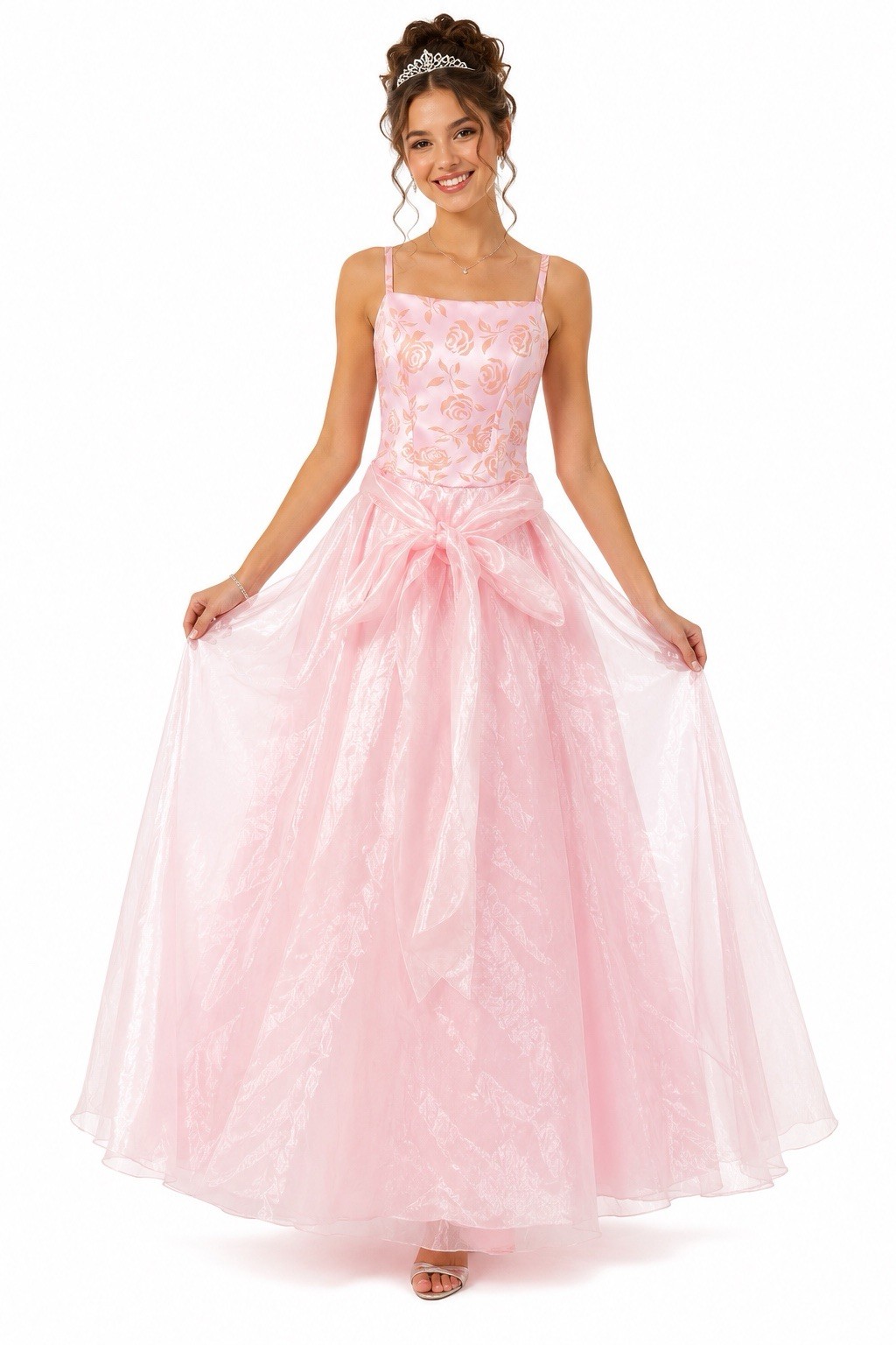 vintage 90s pink PRINCESS DRESS S balletcore fairycore southern belle debutante