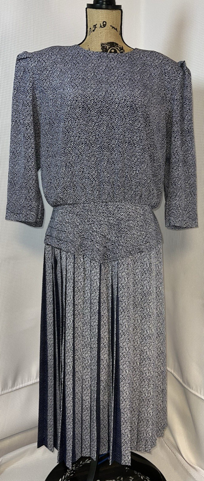Miss Dorby Petites Dress Women’s 6 Short Sleeve Vest Knee Length Vintage v101