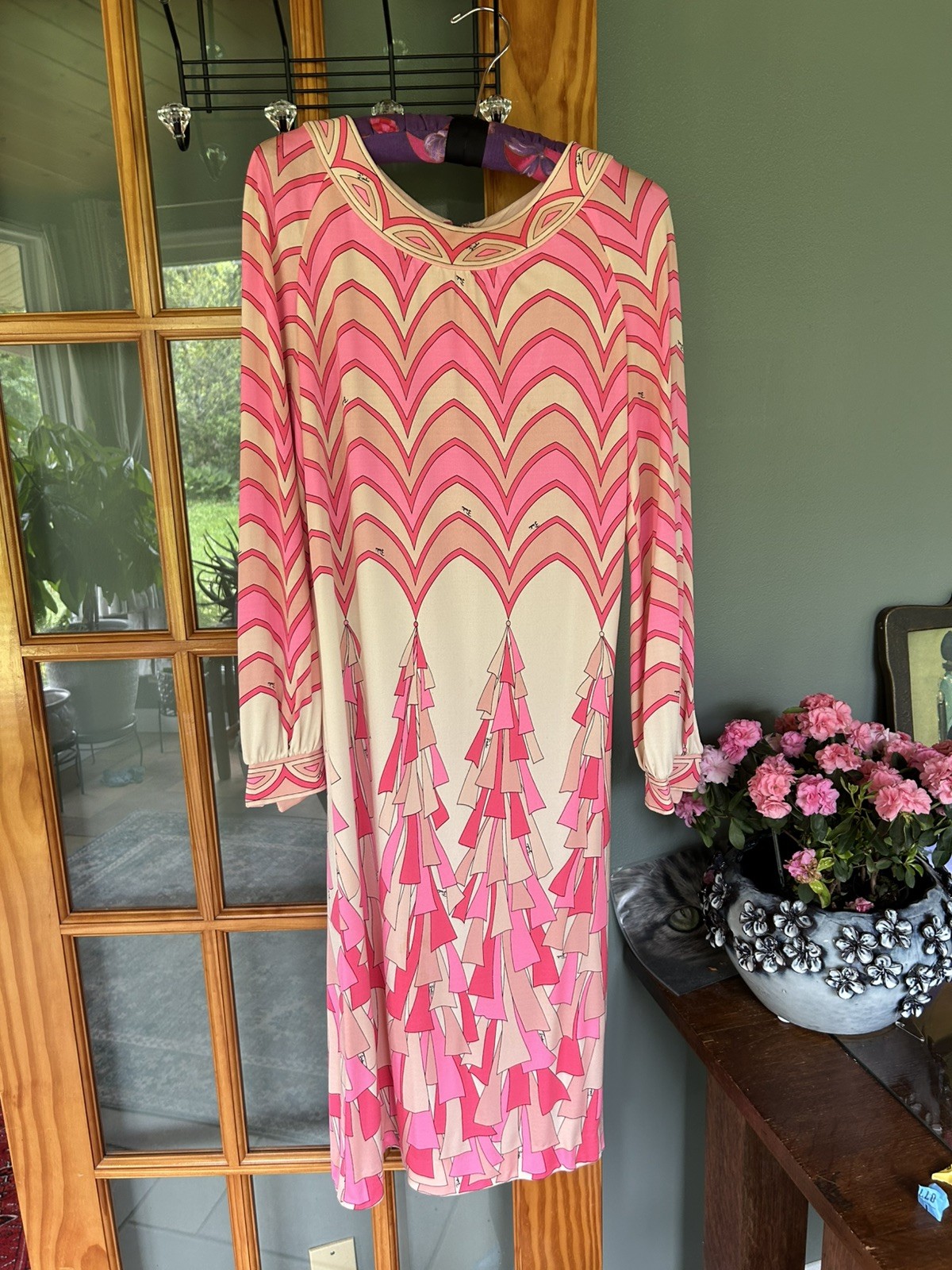 Vintage Emilio Pucci 14 Silk Dress